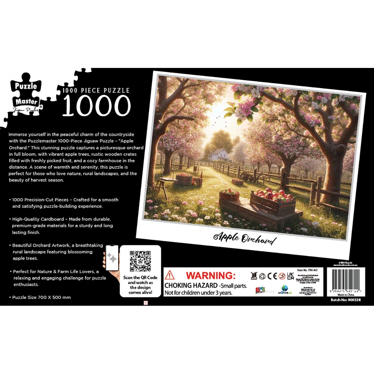 4 Puzzle Master Apple Orchard AR Edition 1000 Piece Jigsaw Puzzle, 4 of 6