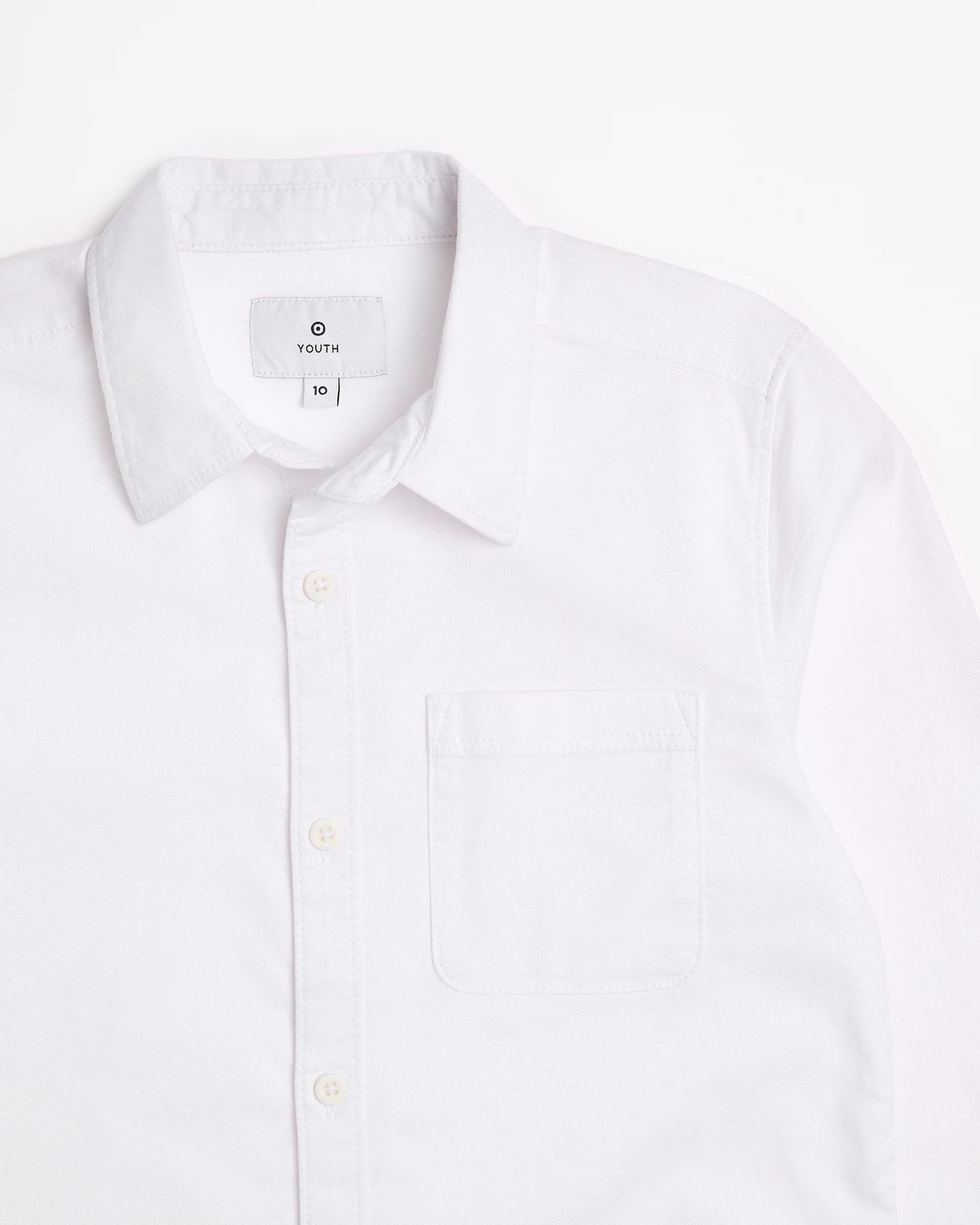 5 Target Youth Long Sleeve Shirt WHITE, 5 of 5