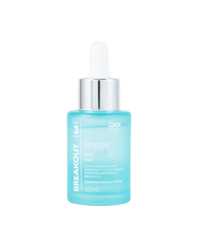 OXX Skincare Step 3 AM/PM Breakout Serum 30ml - AHA and