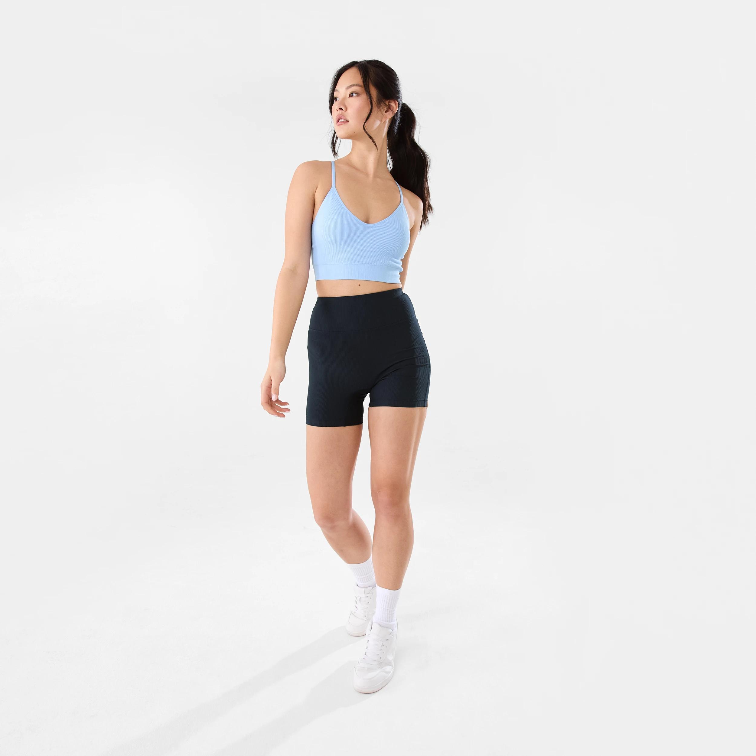 2 Active Womens Rib Bike Shorts SHADE NAVY, 2 of 6