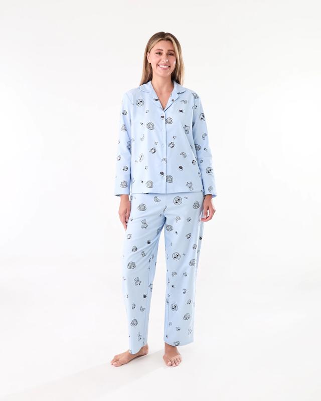 Cotton Print Flannel Pyjama