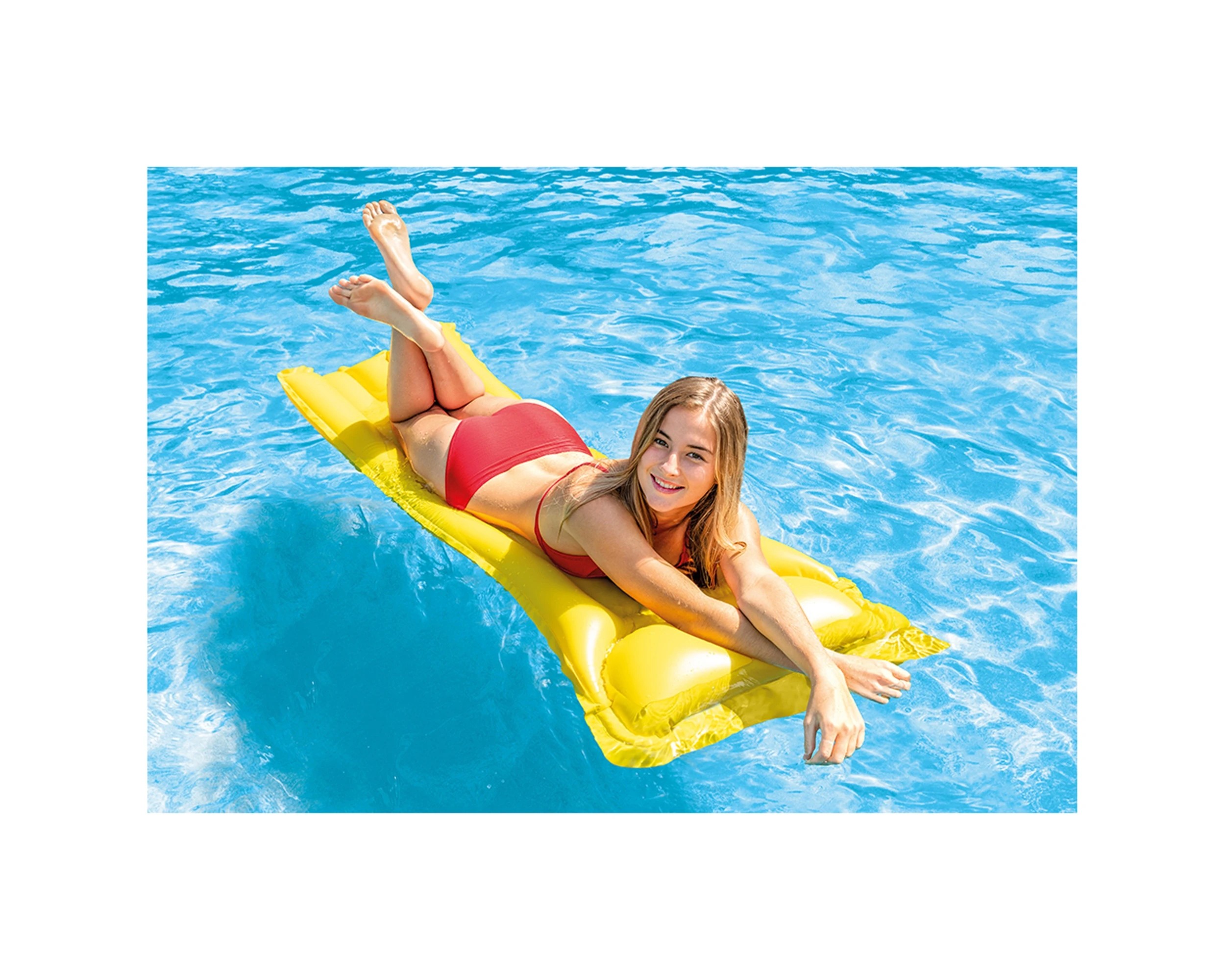 4 Intex Airmat Economat Pool Mat 1.83m X 69cm 6ga Adult - Assorted, 4 of 7
