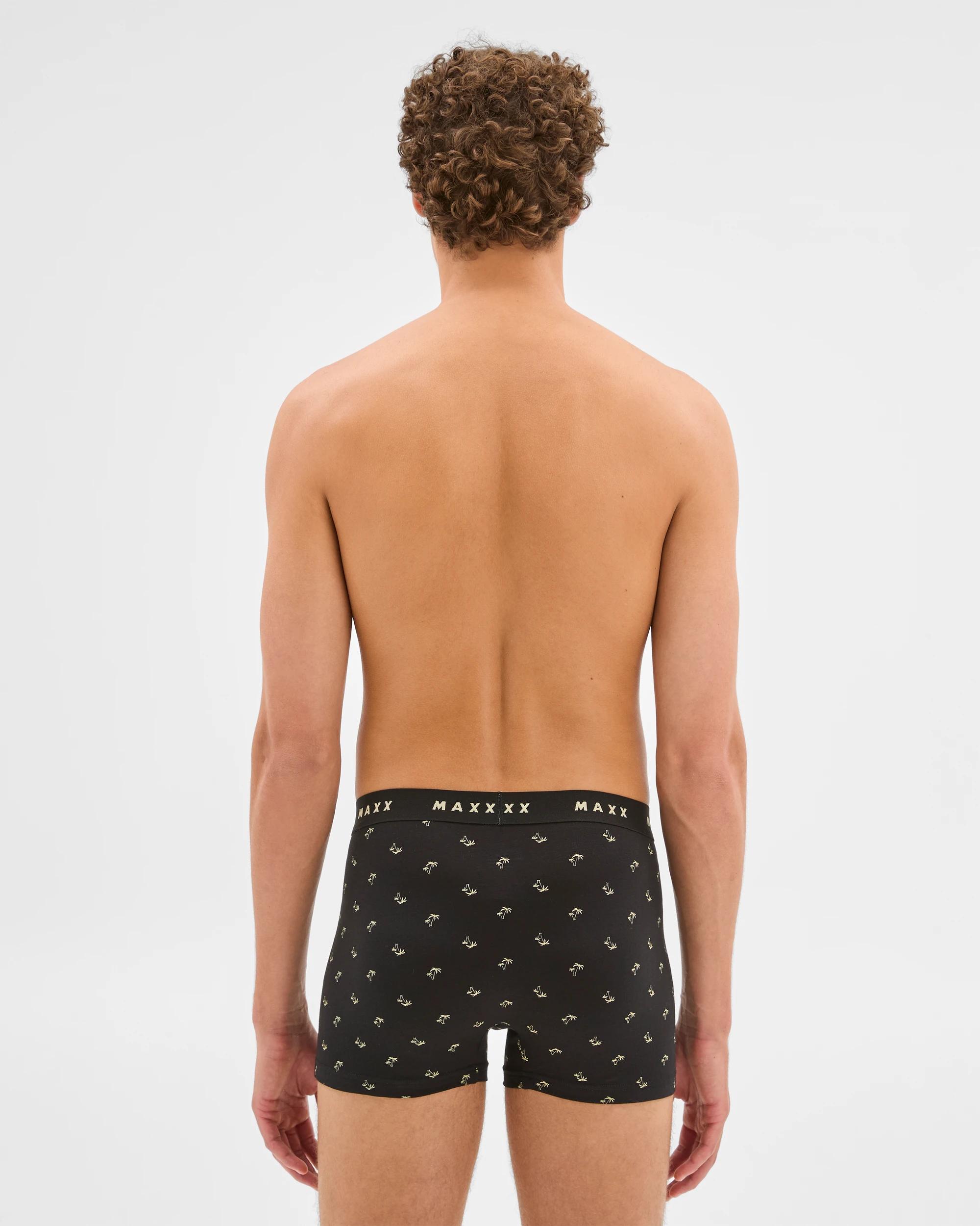 3 Cotton Blend Mens Hipster Trunk 7 Pack - Maxx MULTI PALMS, 3 of 5