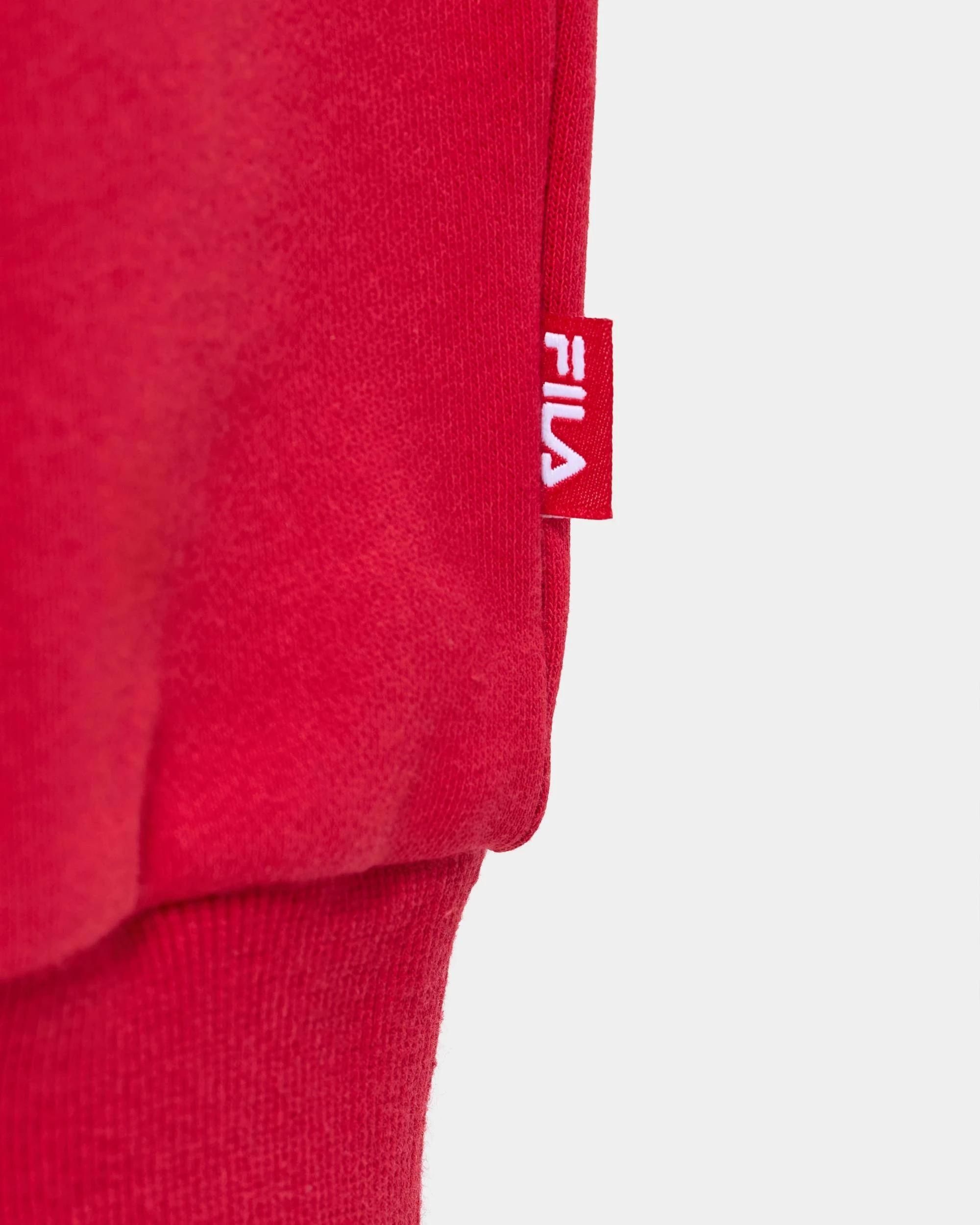 6 Fila Kids Quarter-Zip Fleece Jumper RED, 6 of 6
