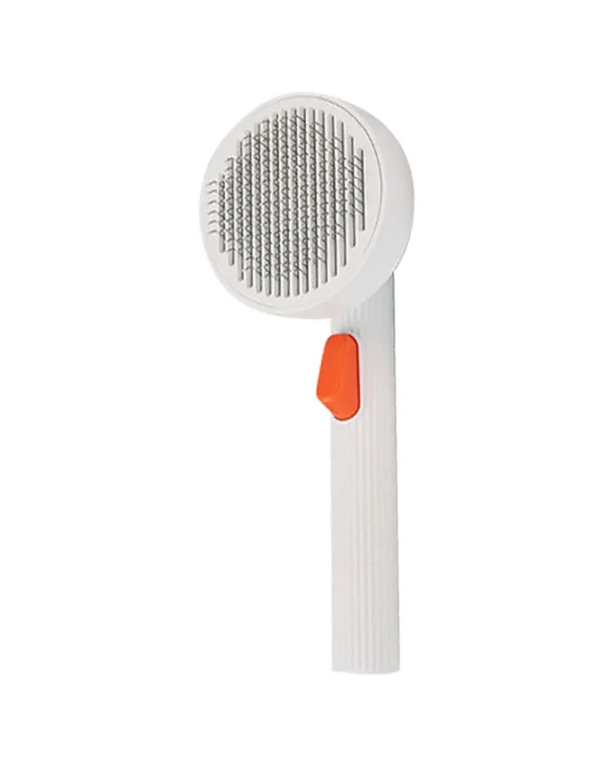 1 Petkit Large Pet Dog Cat Round Grooming Brush 2 With Fur Release Button - White, 1 of 9
