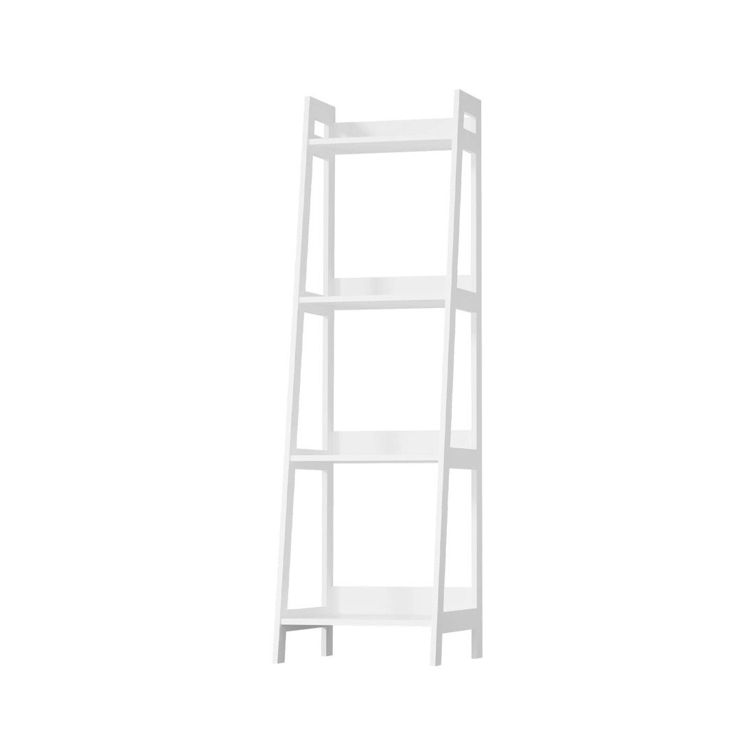 1 Oikiture Bookshelf 4 Tier Corner Ladder Shelf Home Storage Display Rack
 - White, 1 of 9