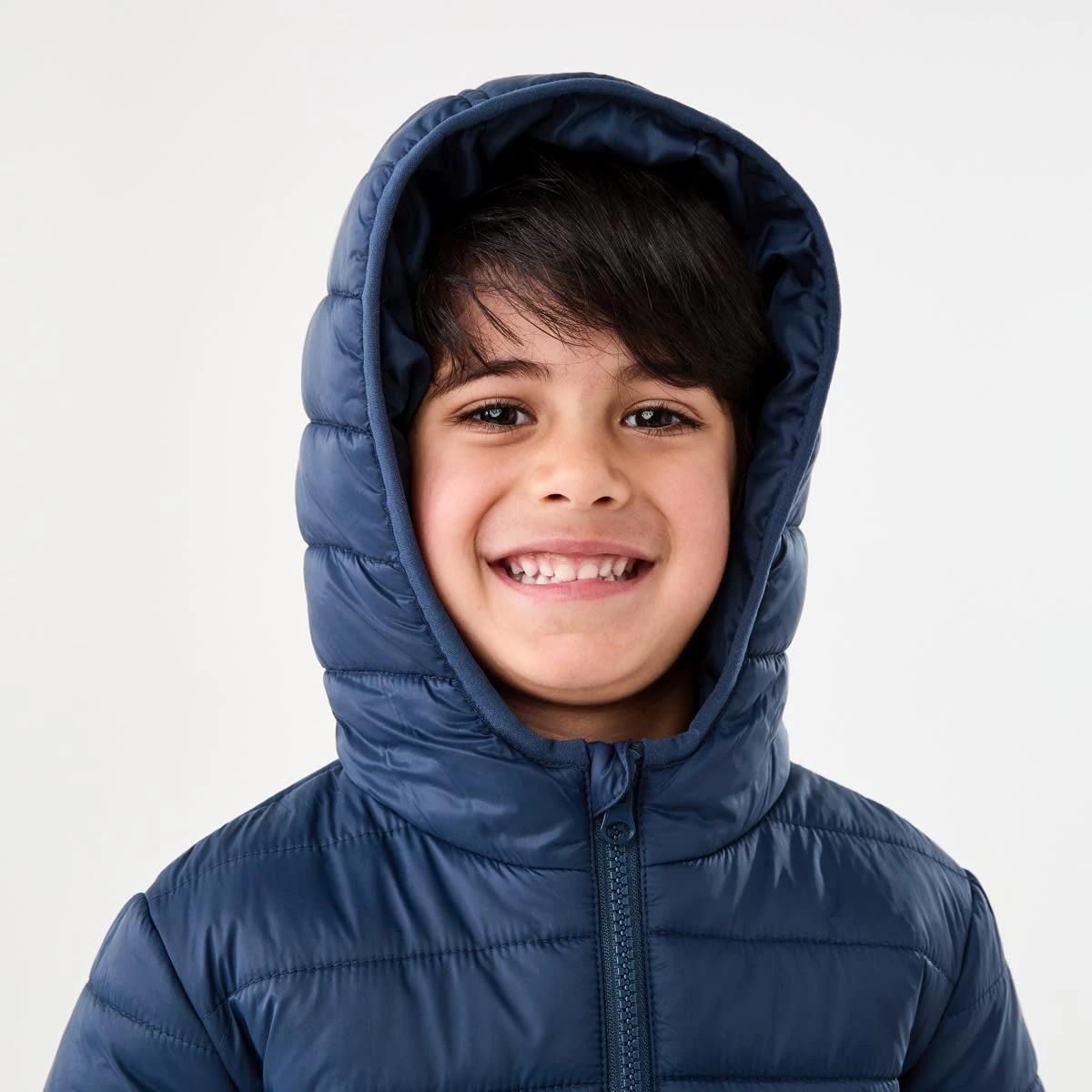 4 Super Light Puffer Jacket Dress Navy, 4 of 10
