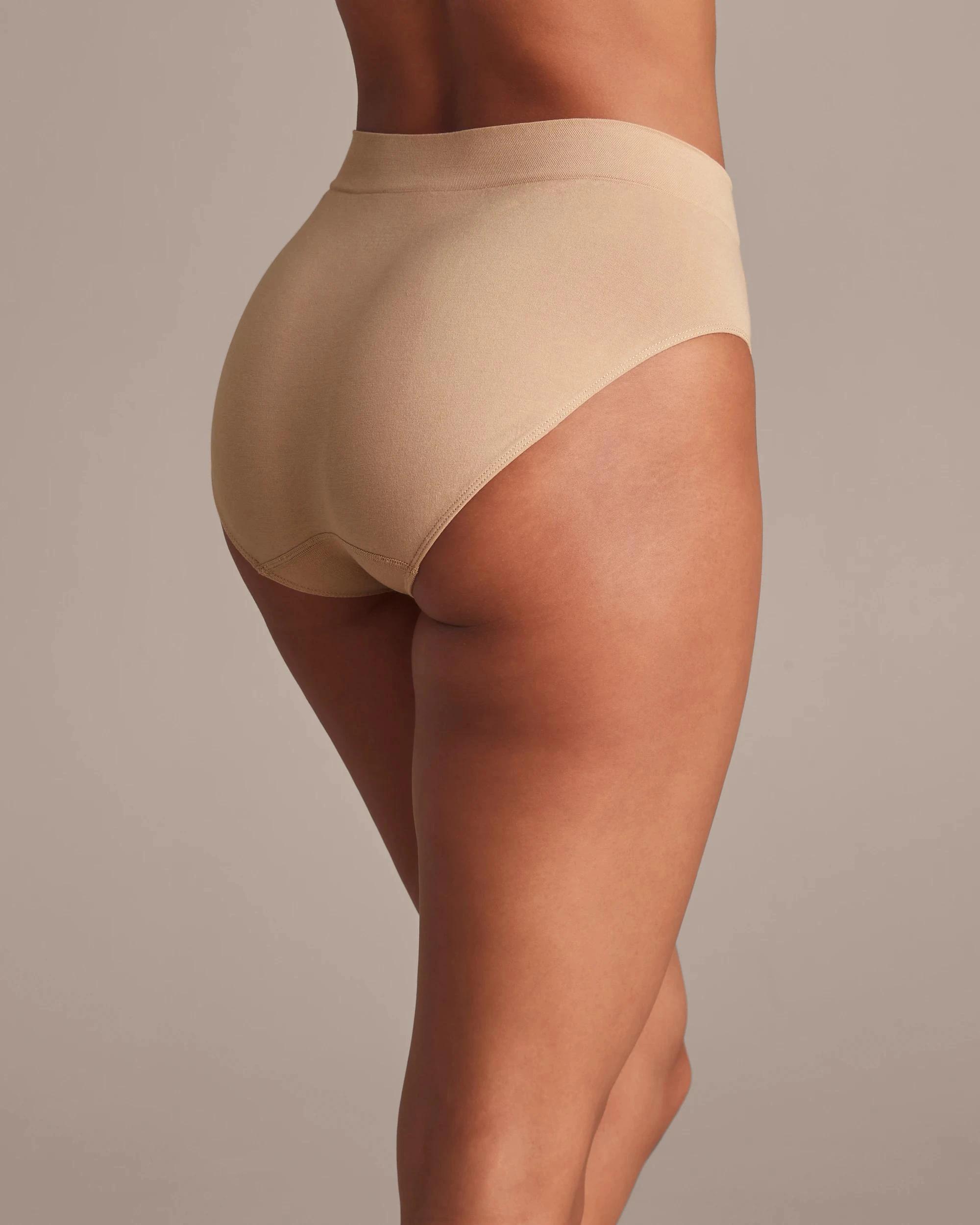 5 Target 2 Pack Cotton Seamfree Midi Briefs LATTE BROWN, 5 of 6