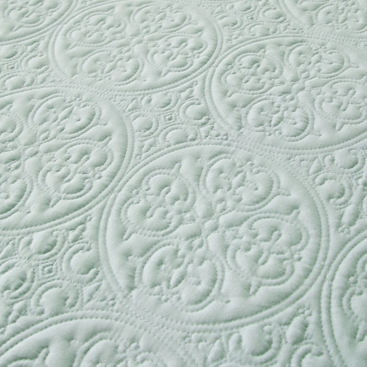 5 Aria Coverlet Set - Queen/King Bed, Seafoam, 5 of 7