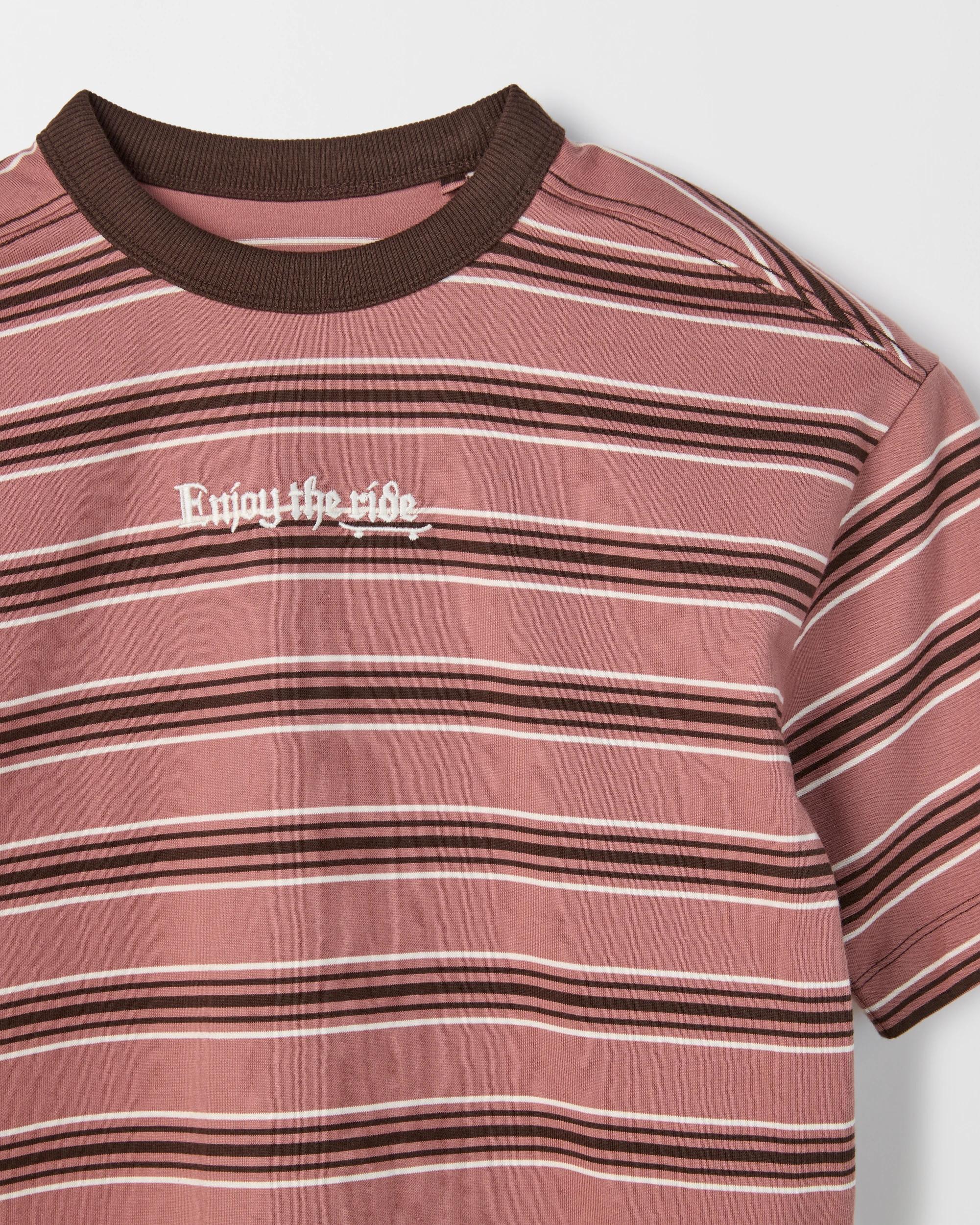 7 Target Kids Australian Cotton Stripe T-Shirt BURLWOOD, 7 of 7