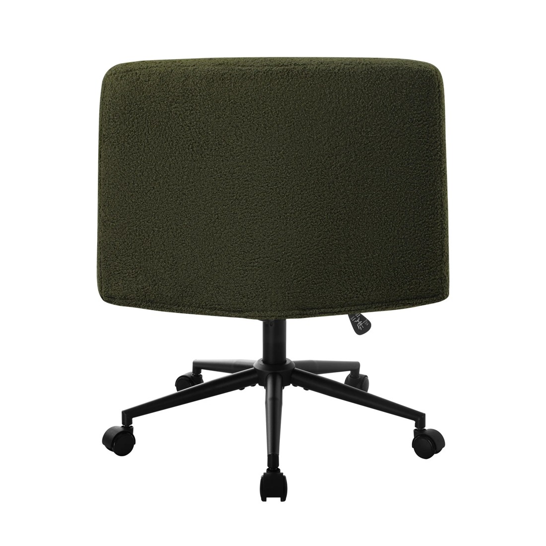 3 Oikiture Armless Office Desk Chair Boucle
 - Green, 3 of 10