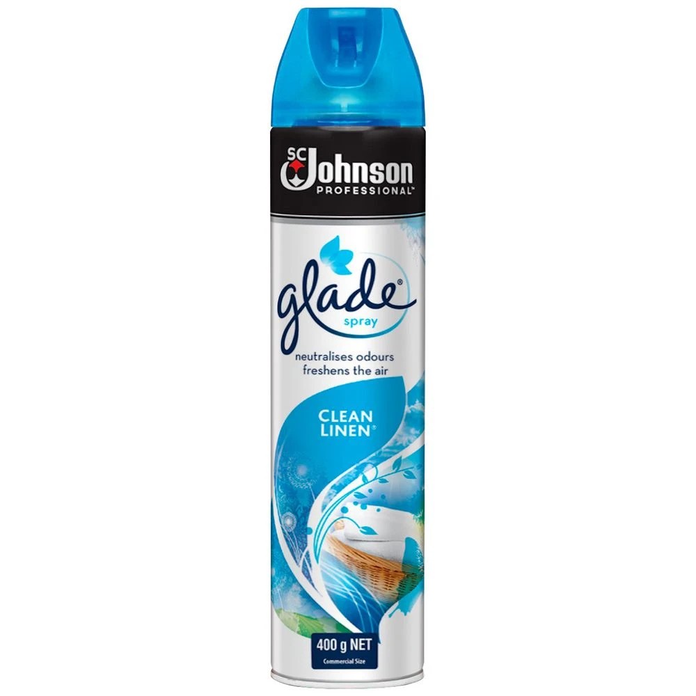 1 Glade Air Freshener Spray Clean Linen 400g, 1 of 1