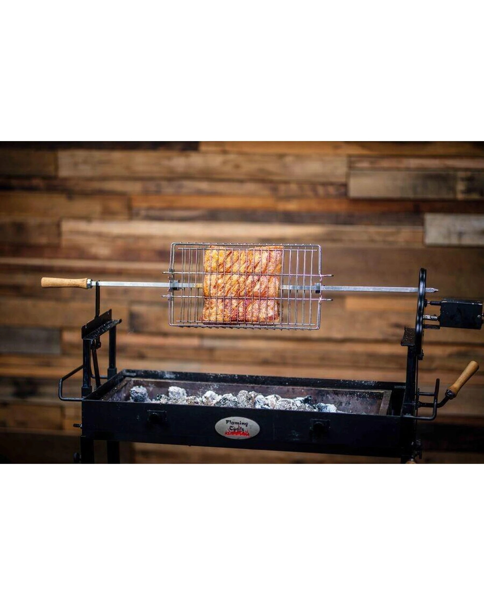 7 Flaming Coals 3 x Cyprus Spit Roast Skewer - 10mm x 950mm, 7 of 10