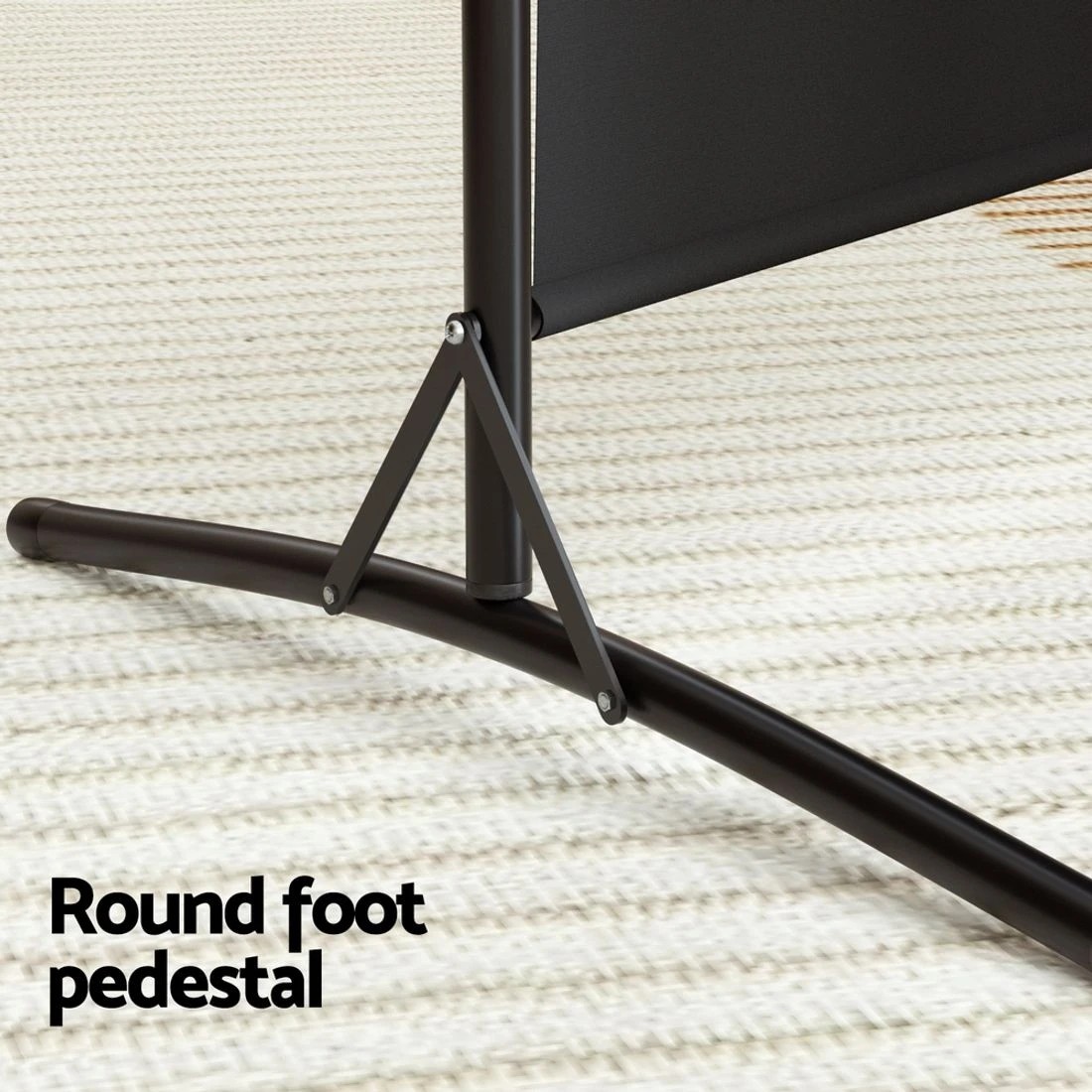 7 Artiss 3 Panel Room Divider Screen 260x180cm Fabric - Black, 7 of 7