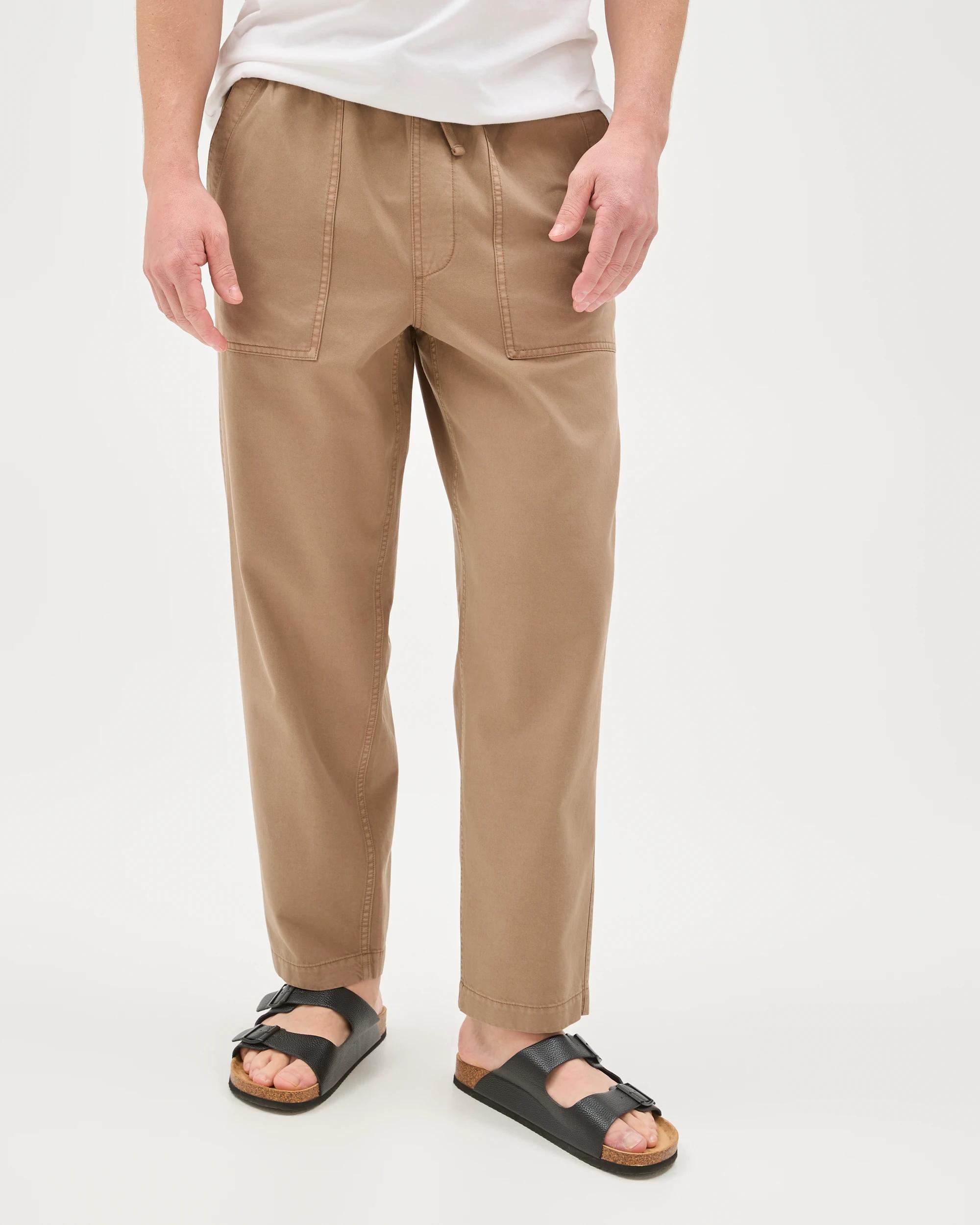 5 Target Man Elastic Waist Beach Pants SEPIA TINT, 5 of 7