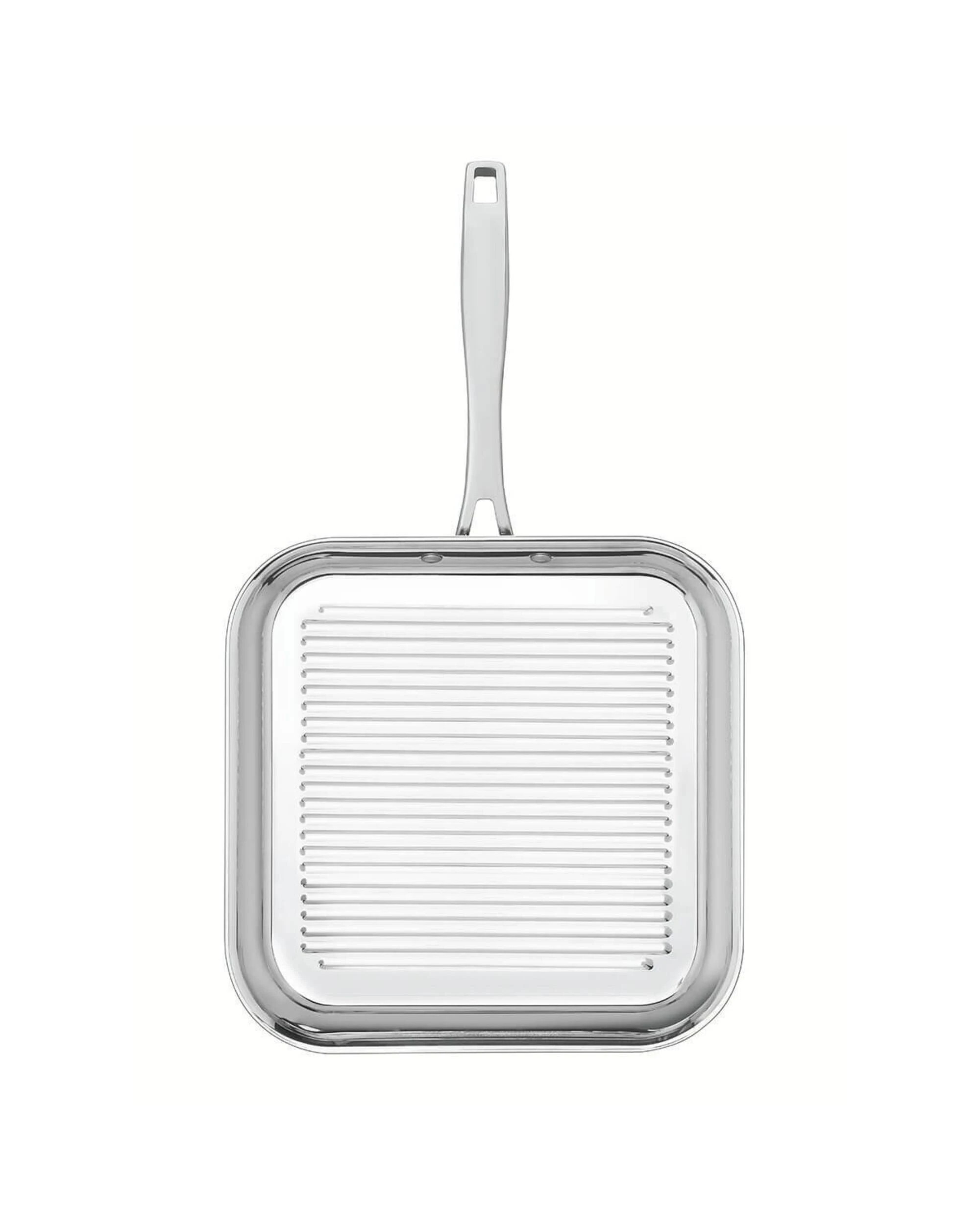 3 Tramontina Grano 28cm Tri-Ply Clad Skillet Grill Pan, 3 of 5
