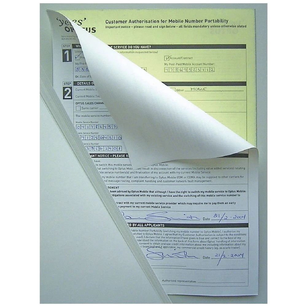 1 Rediform A4 Carbonless Paper White/Yellow, 1 of 1