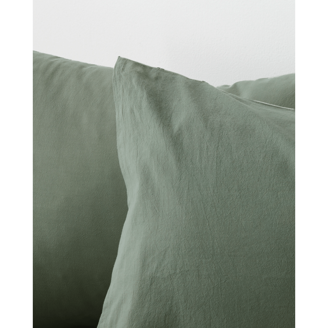 3 Arlo Stonewash Stripe 2 Pack Pillowcases
 - Queen Bed
 - Green, 3 of 4