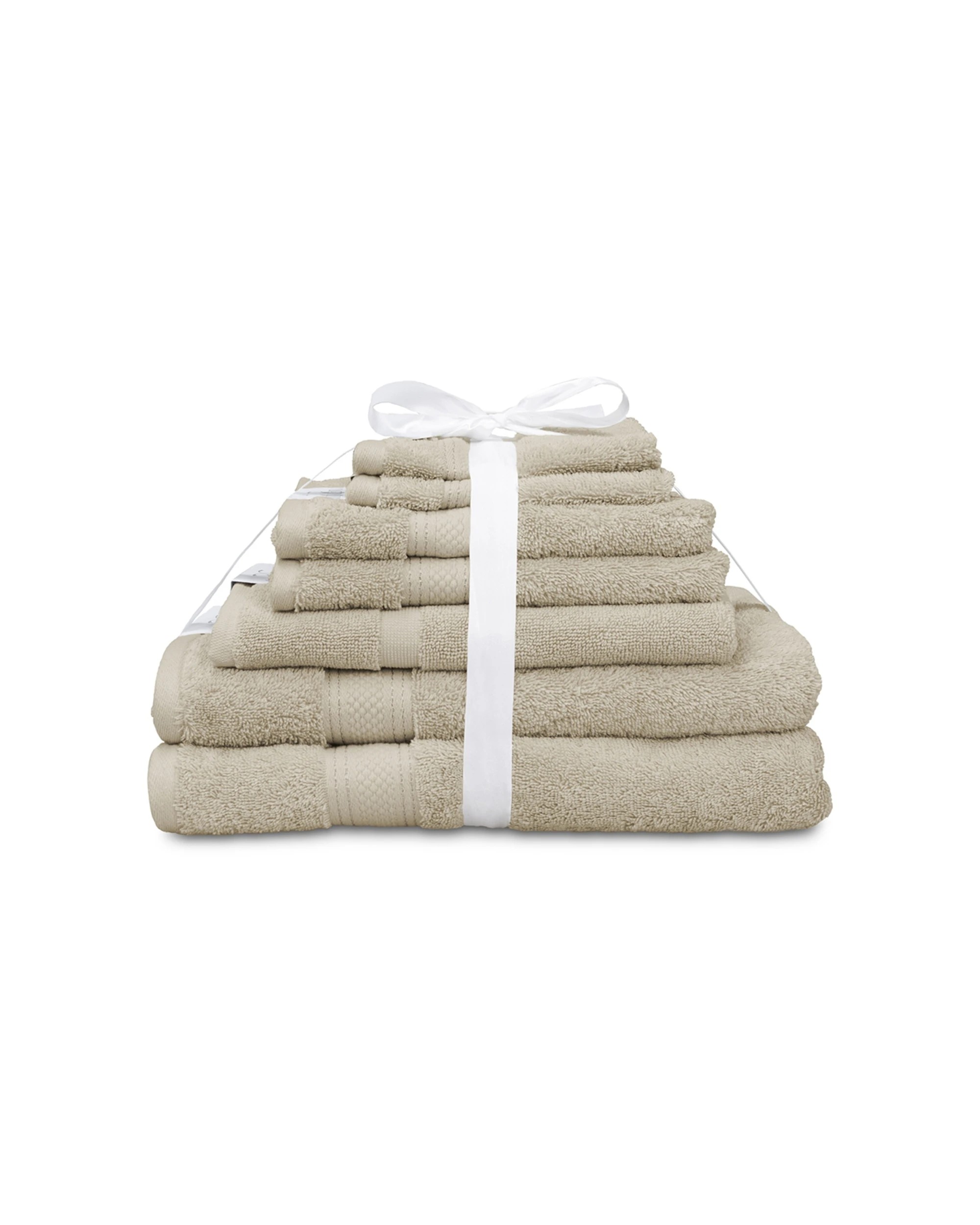 1 Algodon St Regis Collection 7pc 100% Cotton Towel Set Stone - Beige, 1 of 1