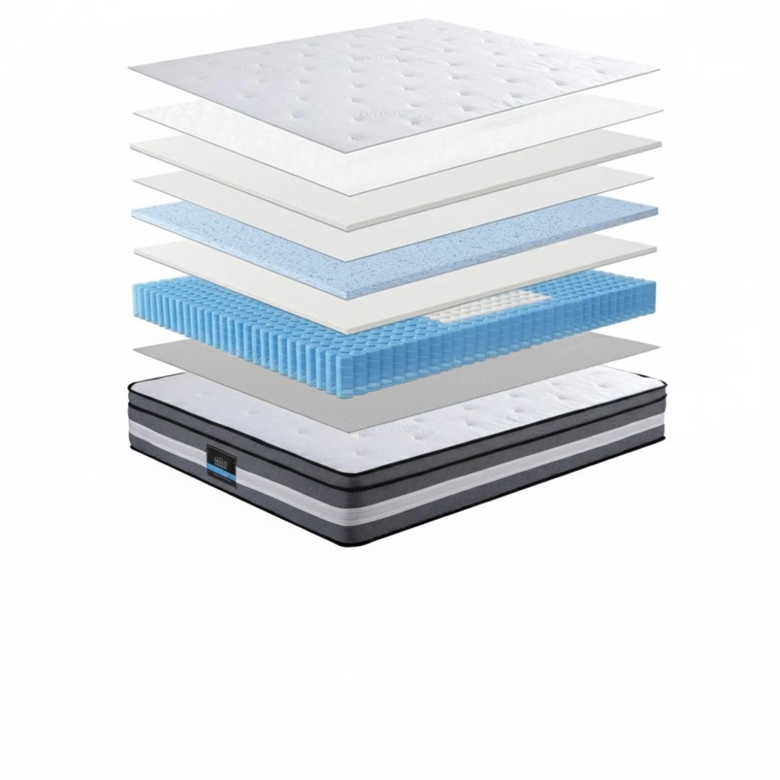 4 Giselle Bedding 30cm Seaqual Fabric Mattress Gel Foam Pocket Spring King Single Size - King Single Bed - Multi, 4 of 7