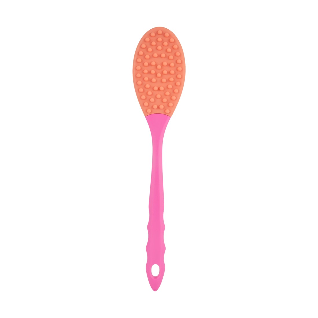 3 OXX Bodycare Silicone Body Brush - Pink and Orange, 3 of 4