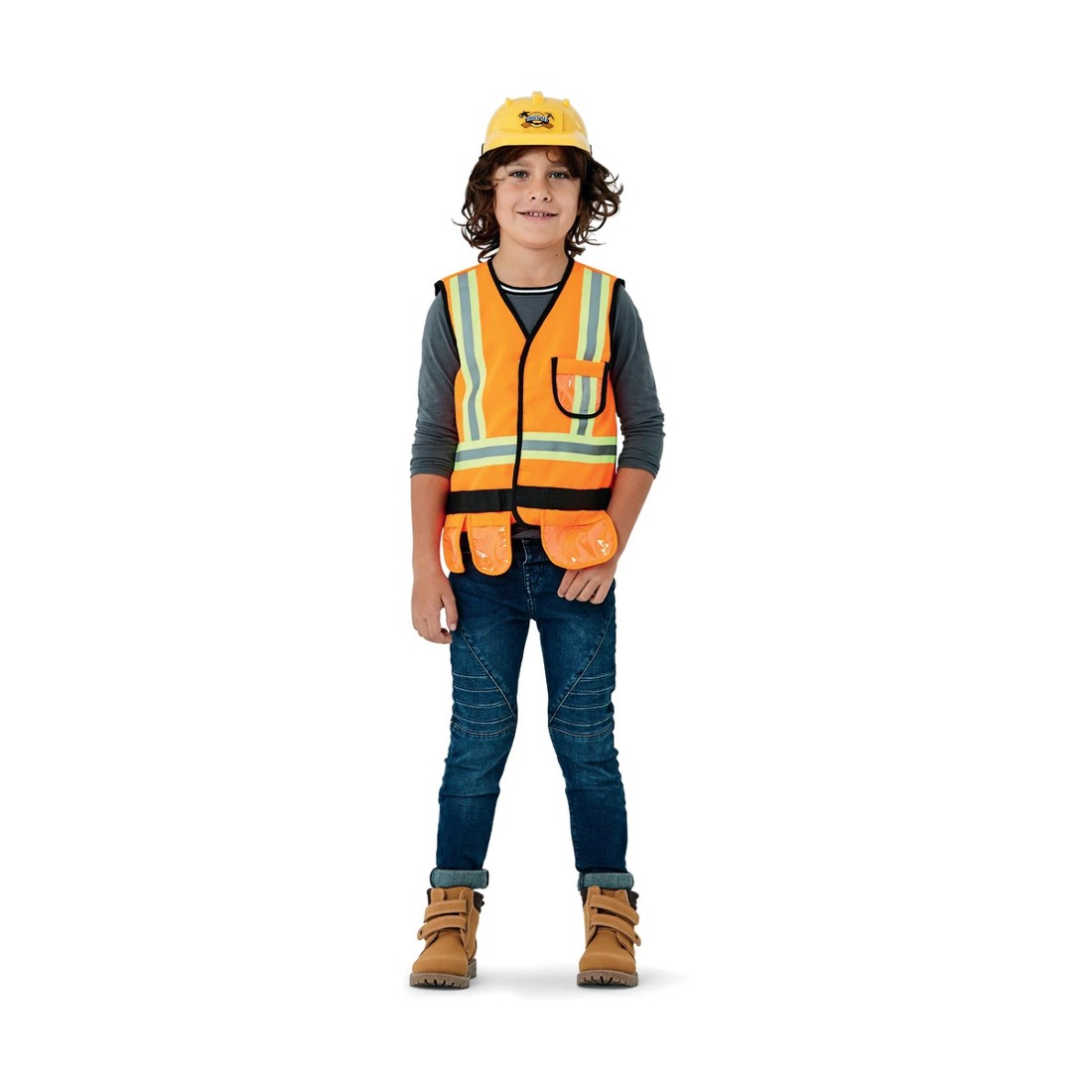 1 Construction Worker Costume - Ages 4-6, 1 of 3