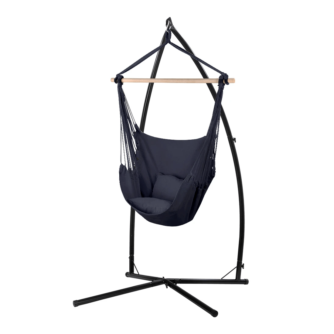1 Gardeon Hammock Chair Outdoor Camping Hanging with Steel Stand - Multi, 1 of 6