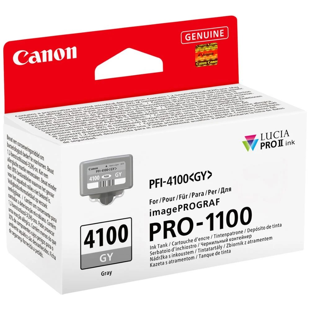 2 Canon PFI-4100 Grey Ink, 2 of 3