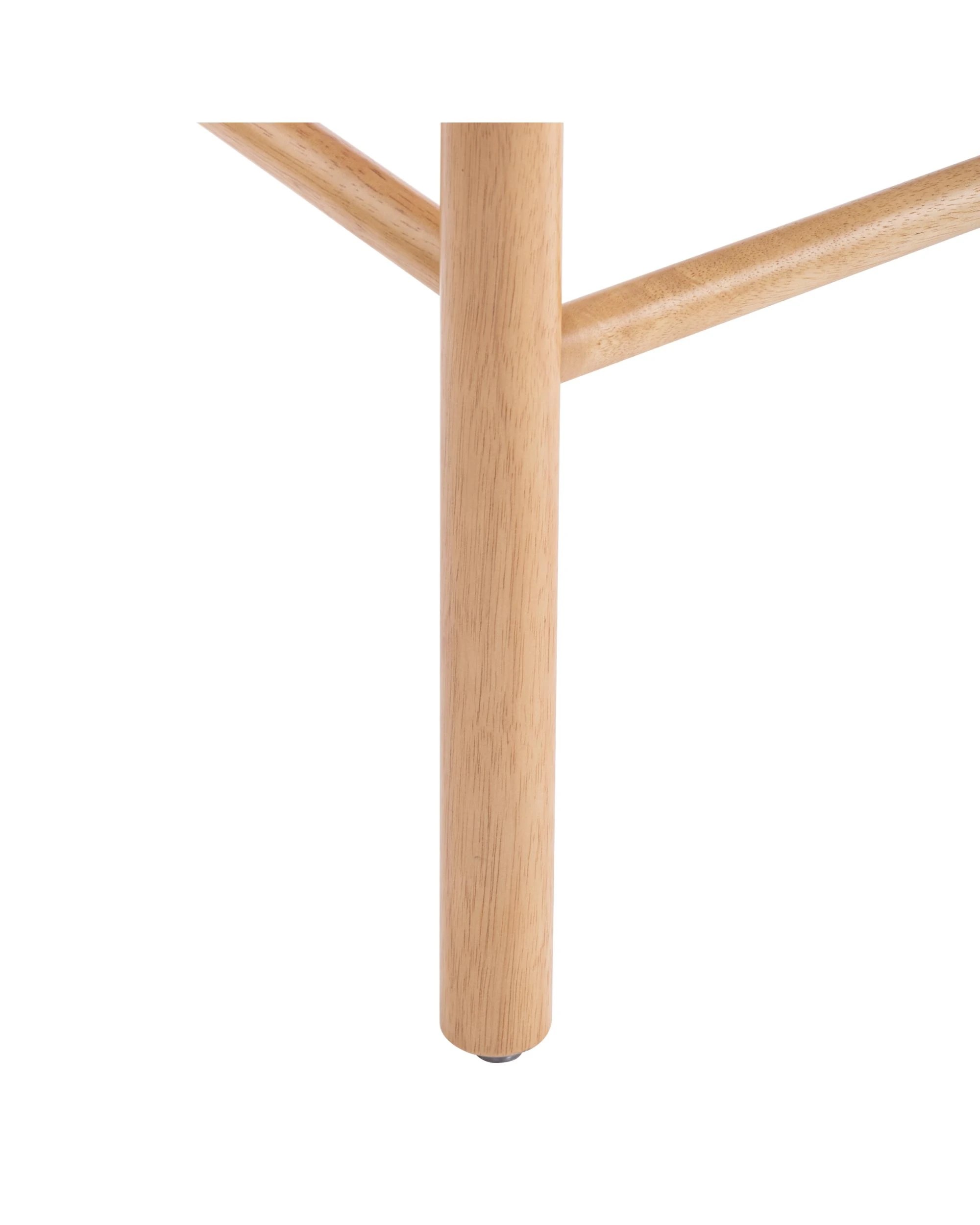 7 Kodu Bench Seat 113W with Cushion Rubberwood - Beige, 7 of 10