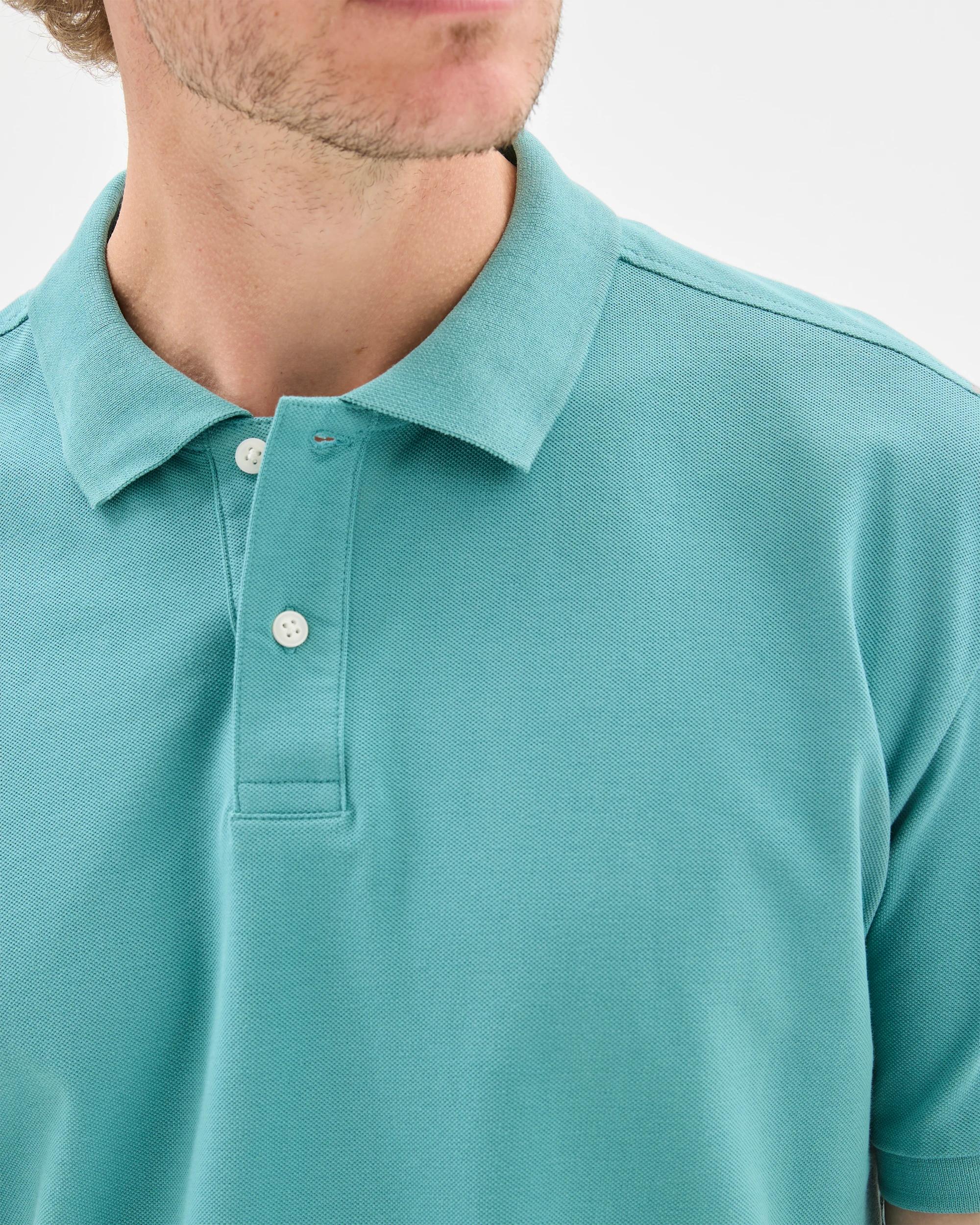 2 Target Australian Cotton Pique Polo Top TEAL, 2 of 6