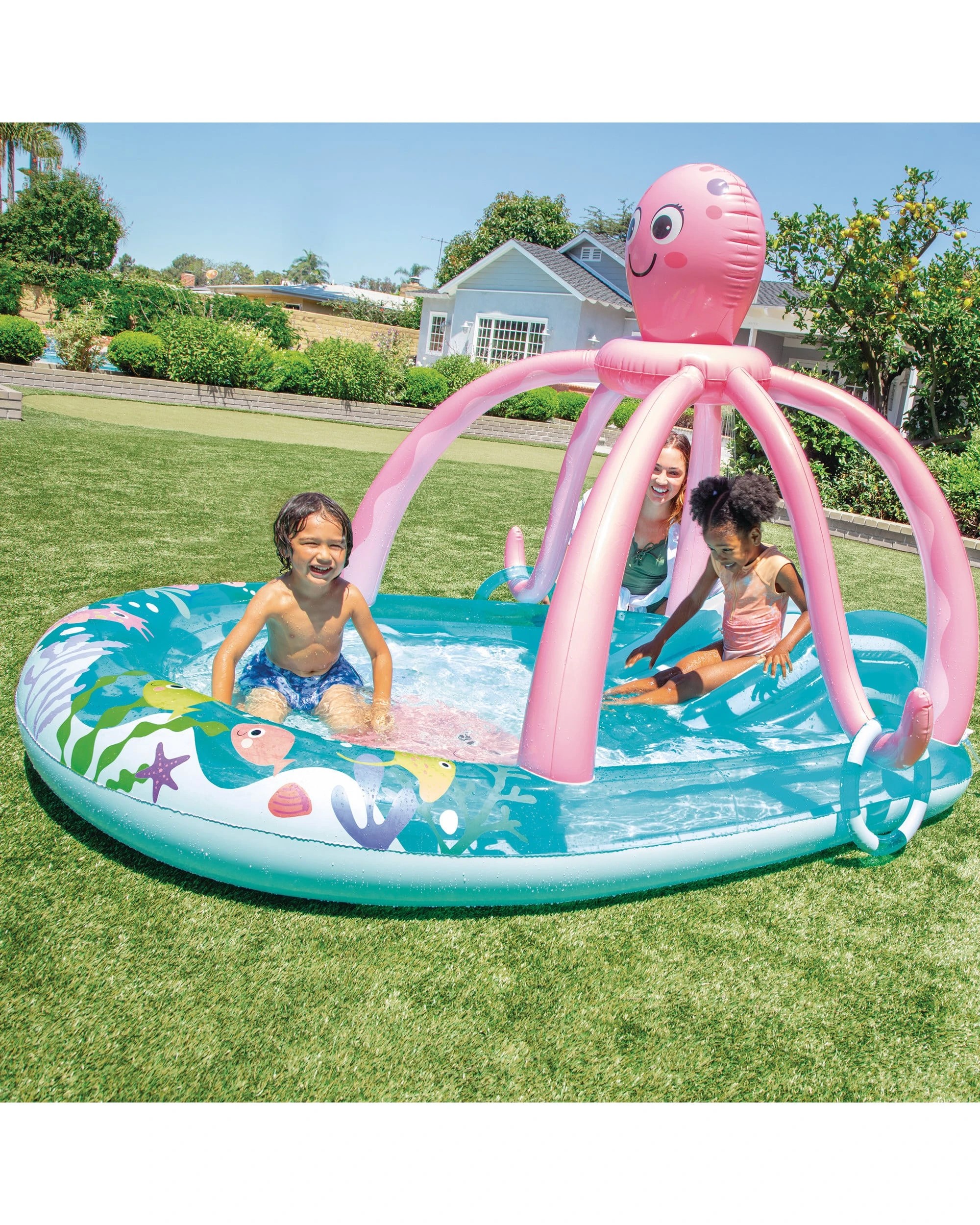 8 Intex Play Centre Kiddie Pool Friendly Octopus - Blue, 8 of 8