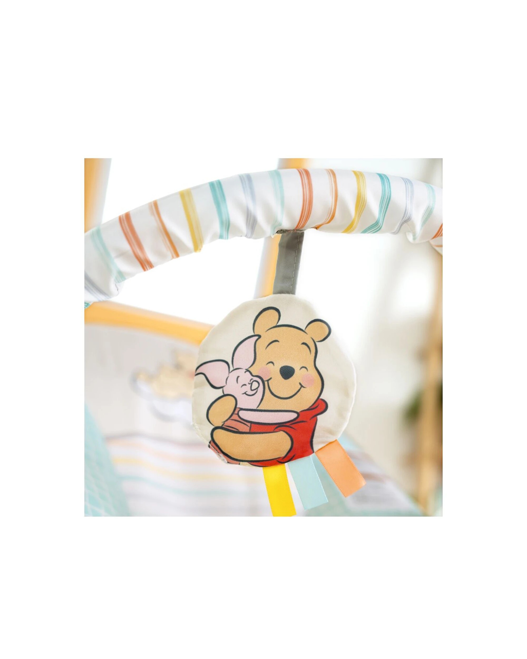 6 Bright Starts Disney Winnie The Pooh Hunny Hues Baby Vibrating Bouncer 0-6m - Multi, 6 of 8