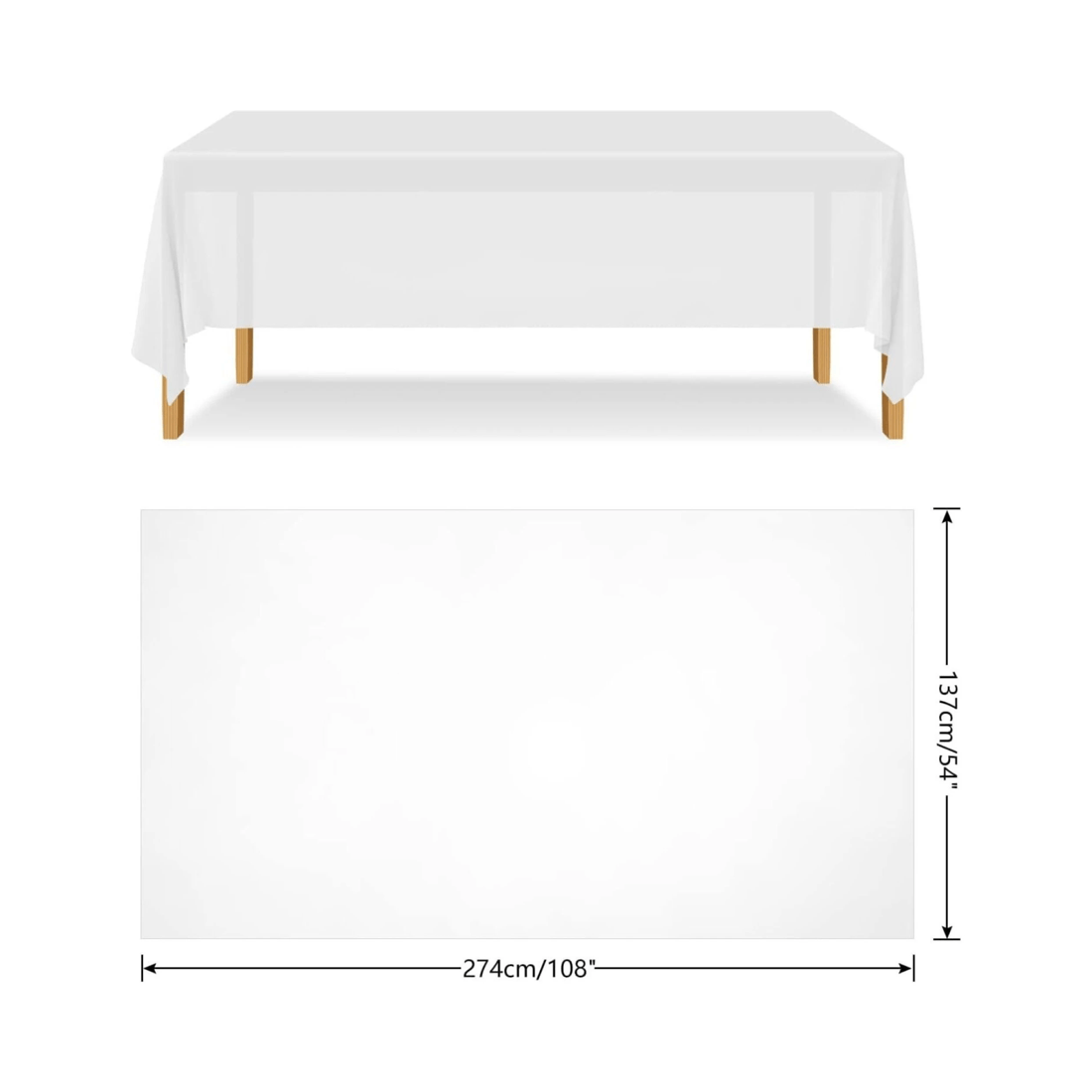 2 BR Home Reusable and Washable Table Cloth for Christmas Party, 2 of 3