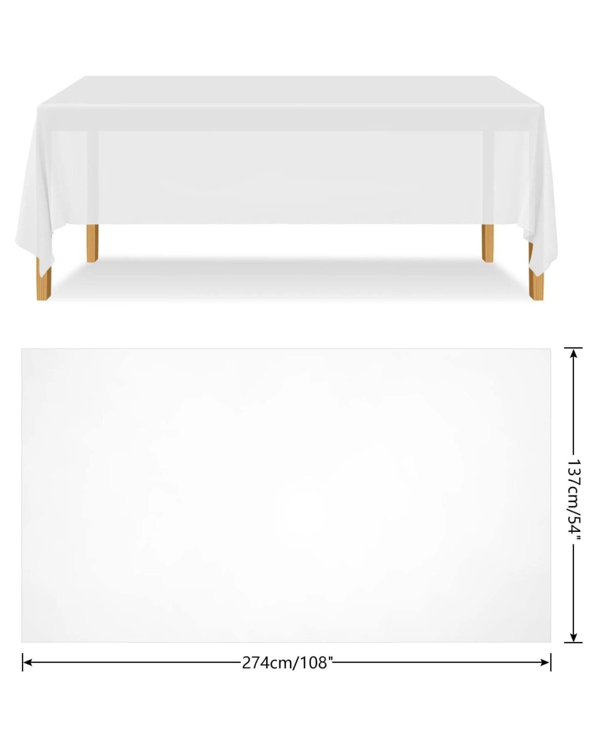 2 BR Home Reusable and Washable Table Cloth for Christmas Party, 2 of 3