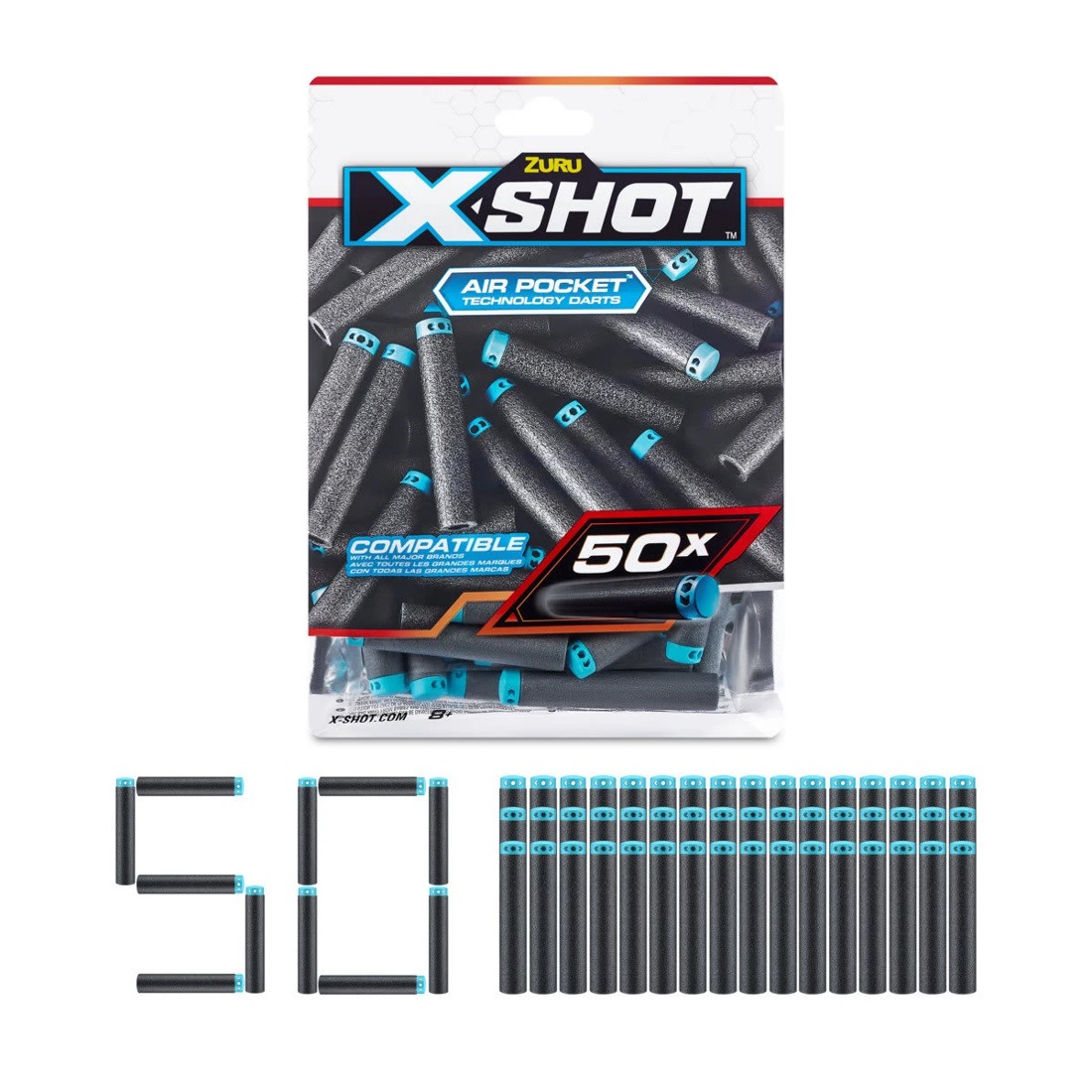 4 50 Piece Zuru X-Shot Darts Refill Pack, 4 of 6