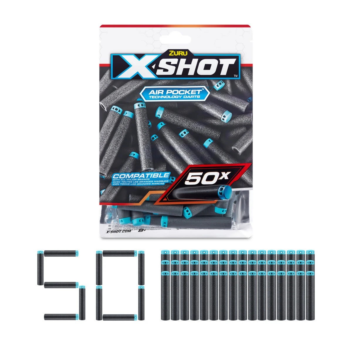 4 50 Piece Zuru X-Shot Darts Refill Pack, 4 of 6