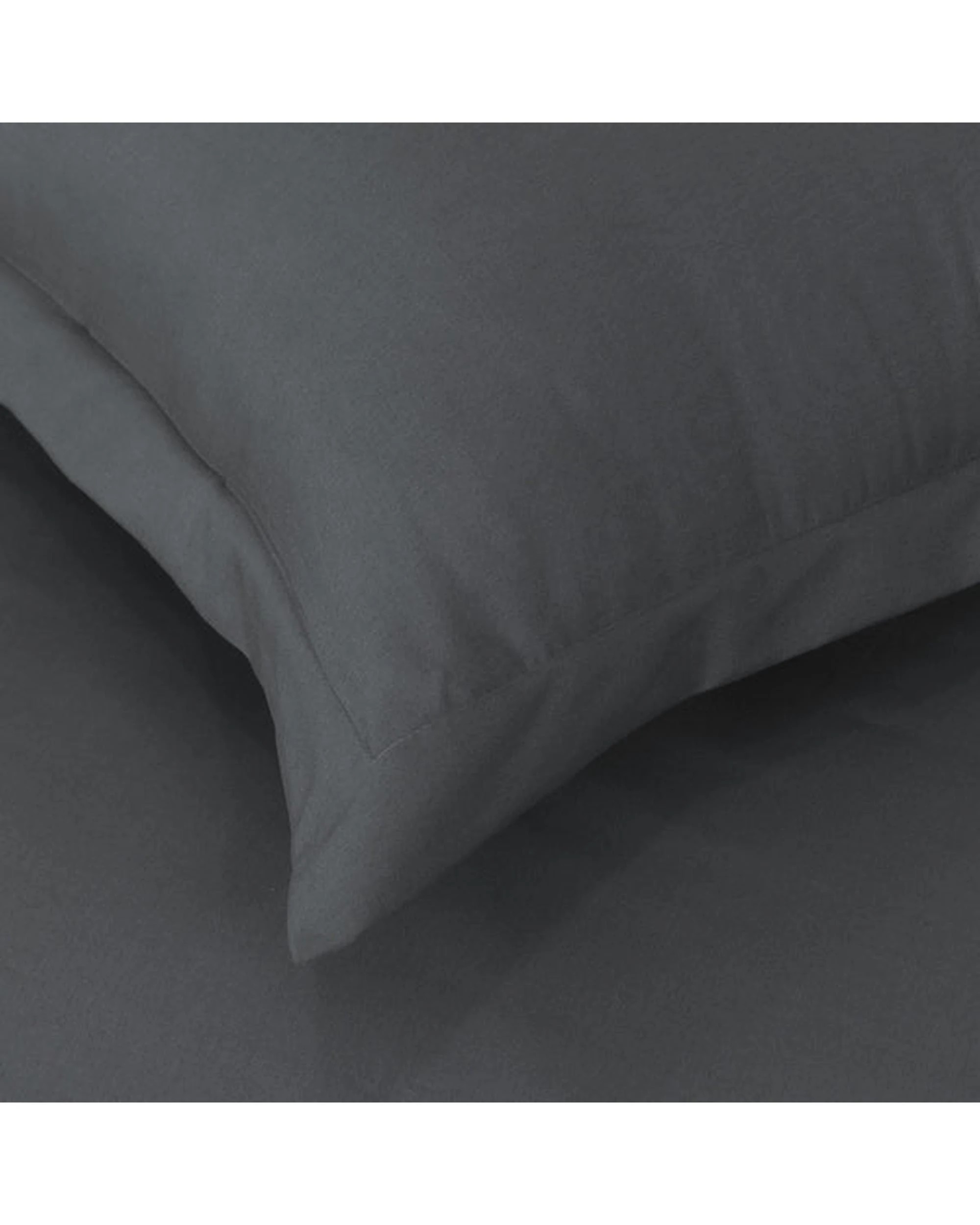 5 Amsons Double-Brushed Microfiber Quilt Cover Set, Grey - Queen with European Pillowcases
 - Queen Bed
 - grey, 5 of 6