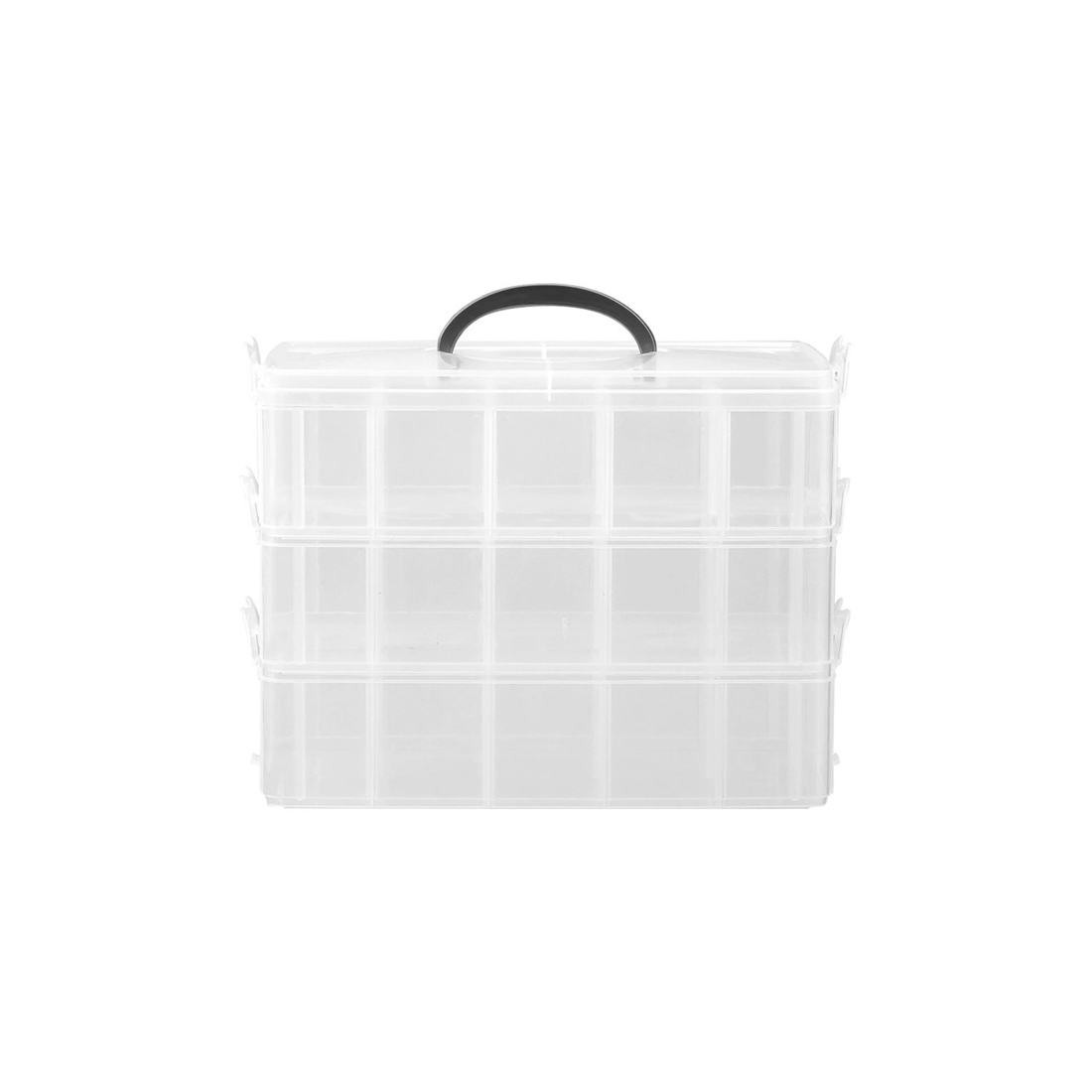 2 BOXSWEDEN Nic-Nac 3-Tier Box 30-Compartment Container 32.5x24cm Plastic
 - plain, 2 of 4