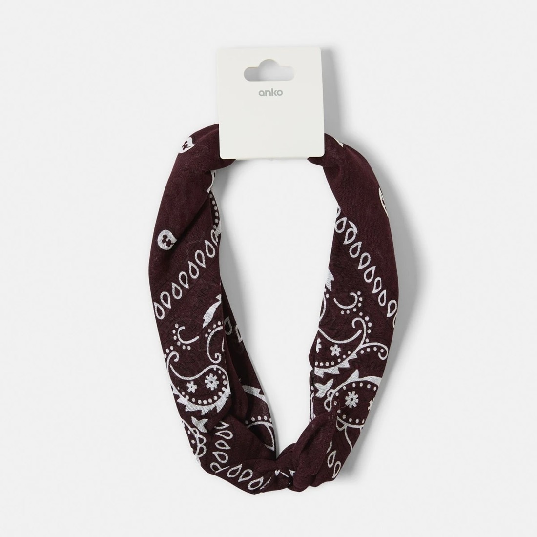 9 Paisley Hair Bandana - Brown, 9 of 9
