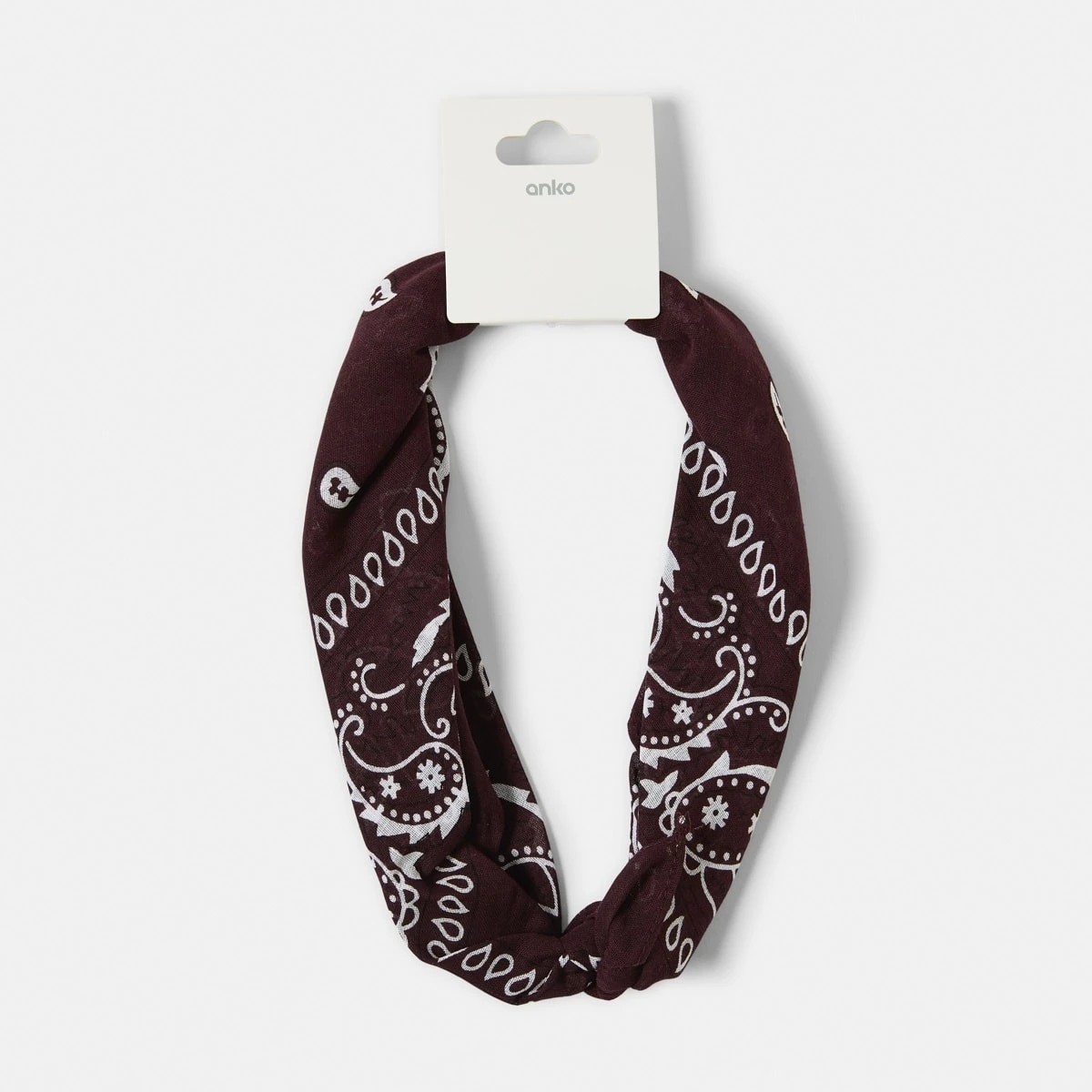 10 Paisley Hair Bandana - Brown, 10 of 10