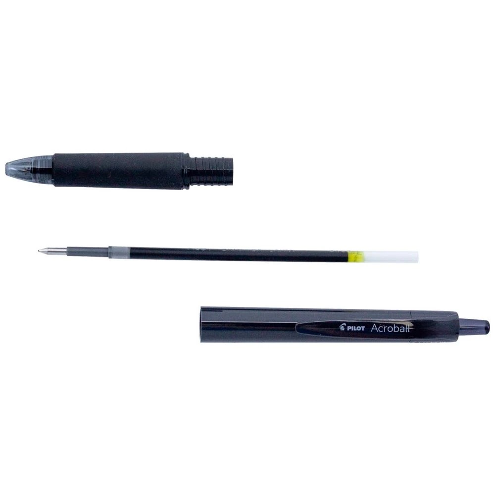 3 PILOT Acroball Ballpoint Pen 0.7mm Black, 3 of 5