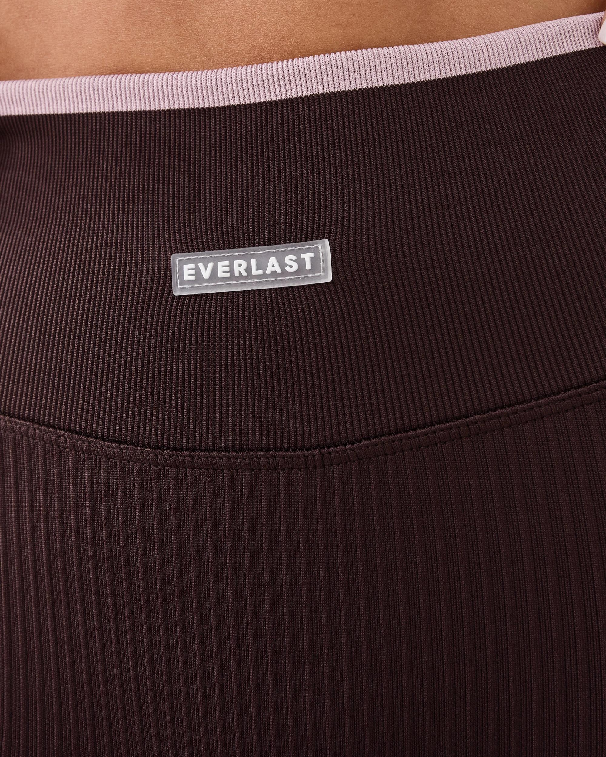 5 Everlast Womens Seamfree Rib Bike Shorts Coffee, 5 of 7