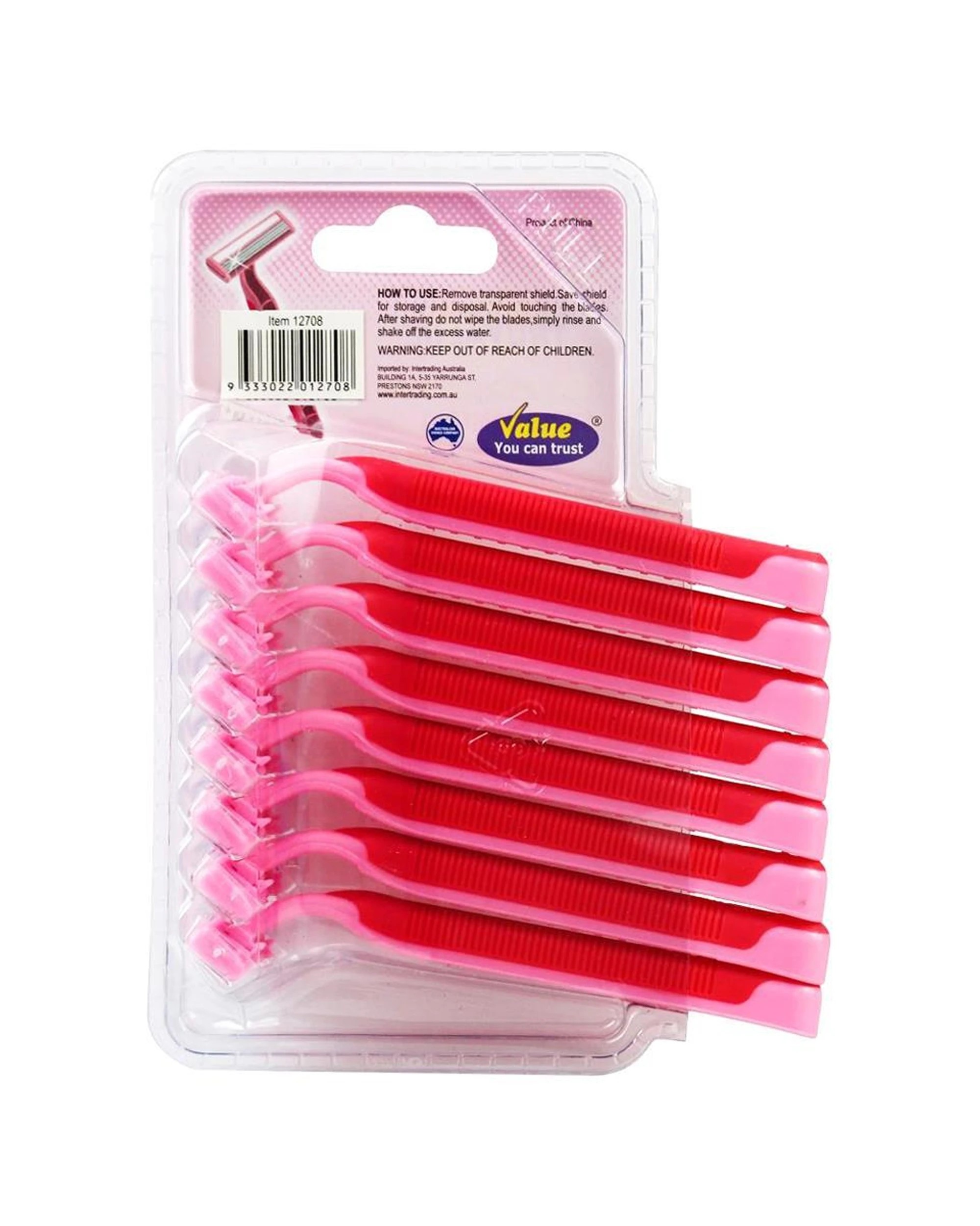 3 Truvalue Disposable Razors Triple Blade Shaving For Women Pack Of 96 Razors Kit - Multi, 3 of 3