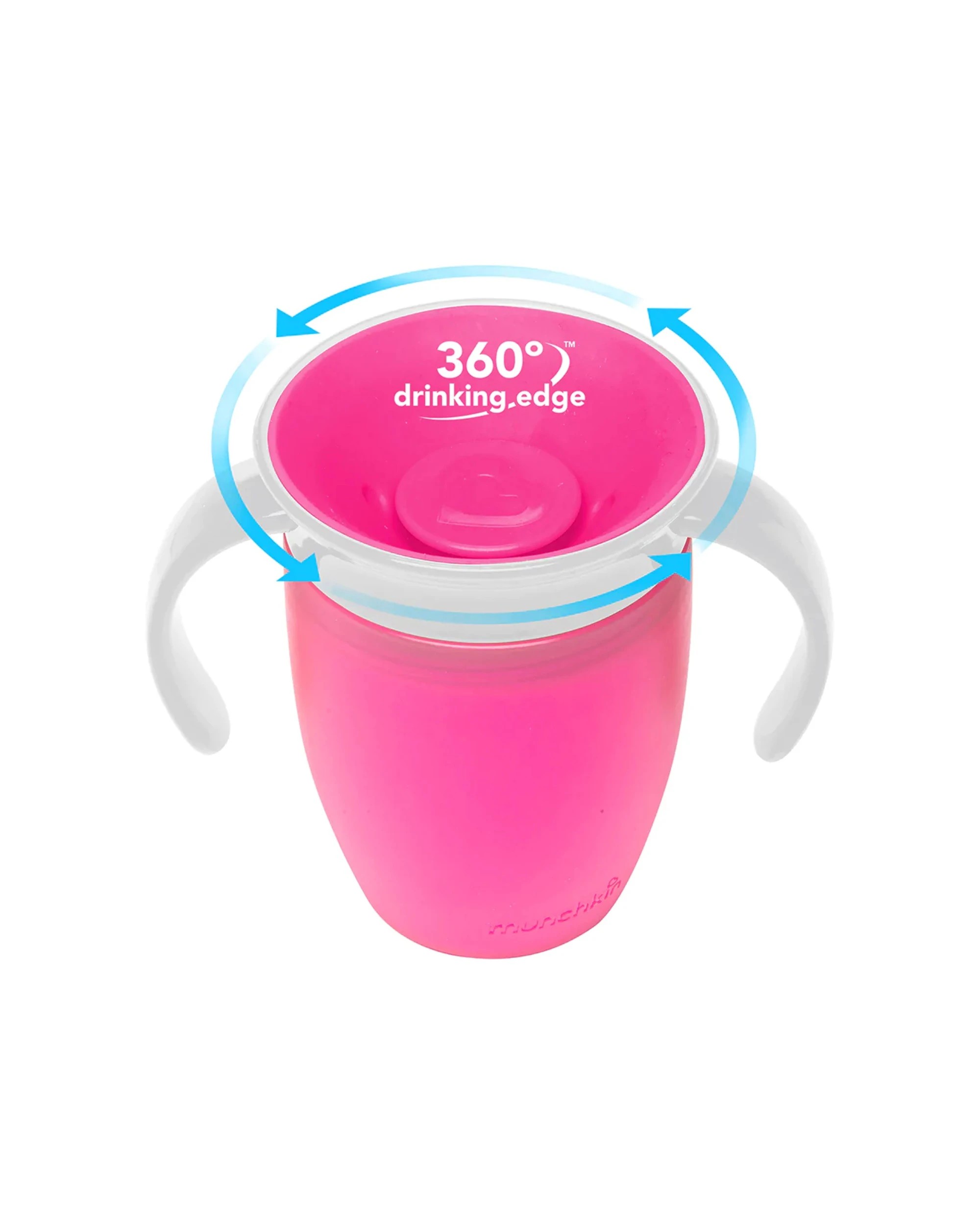 6 Munchkin Miracle 360 Degree Trainer Cup 207ml Spill Proof Easy Clean 6 Months - Assorted, 6 of 7