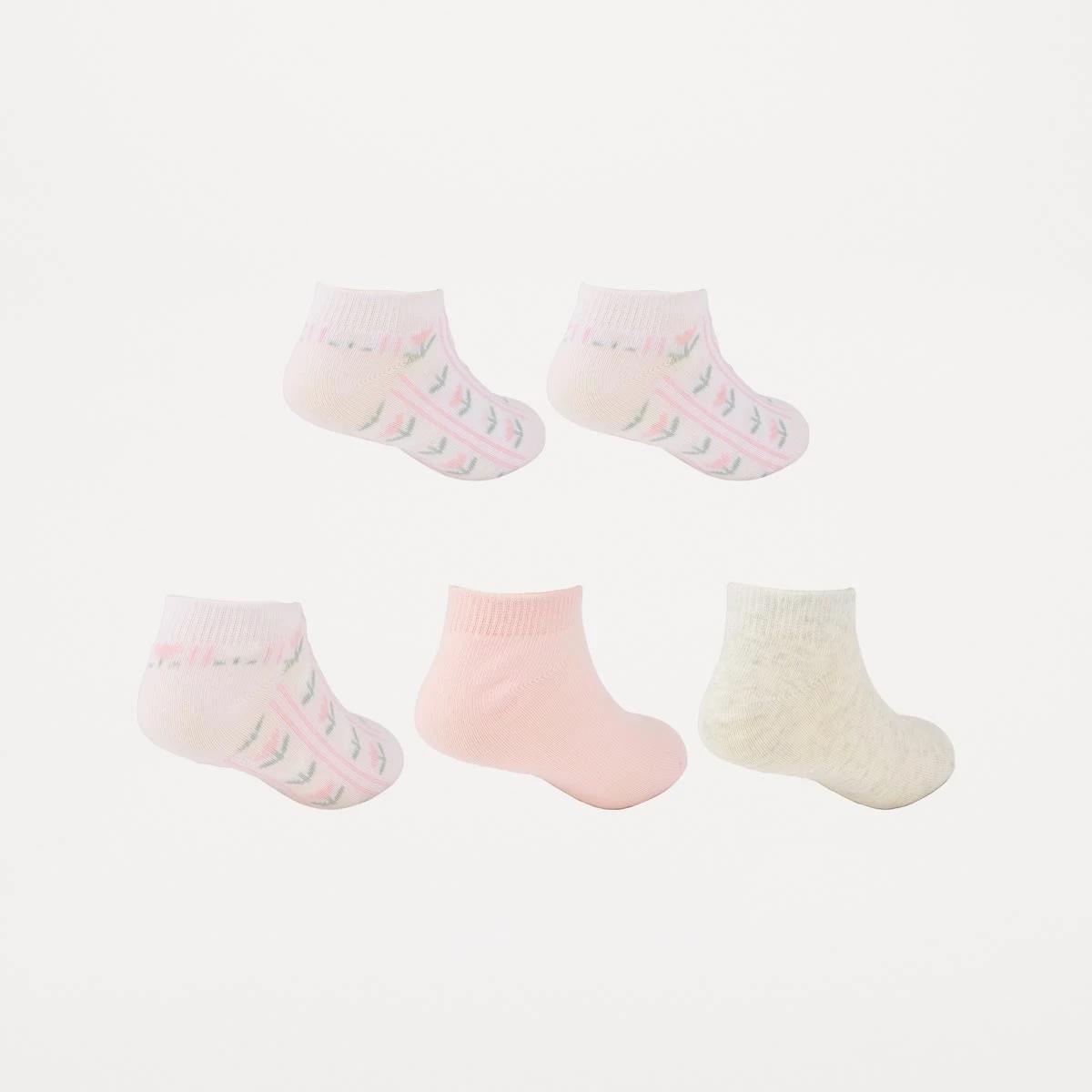 2 5 Pack Low Cut Socks PASTEL FLORAL, 2 of 3