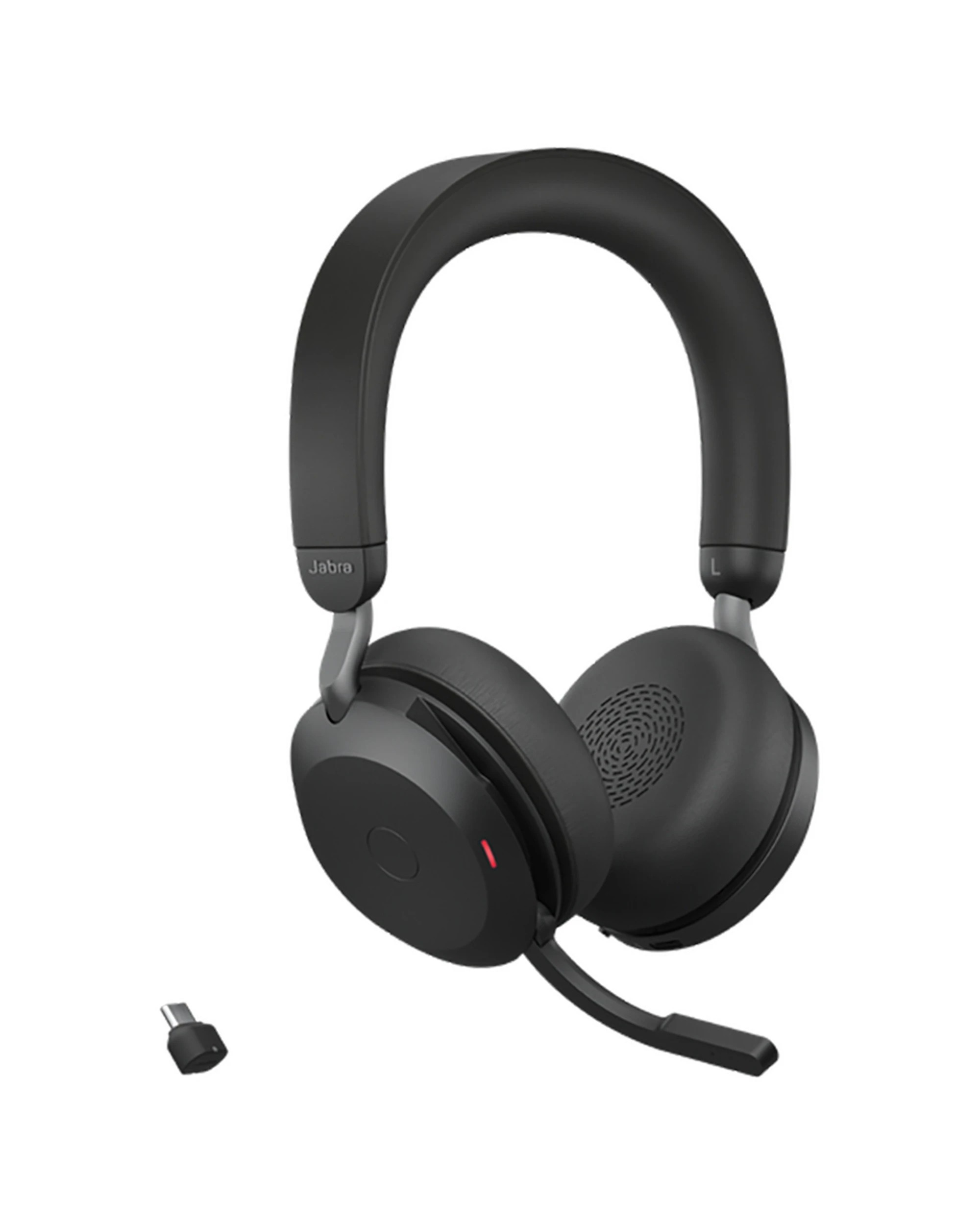 3 Jabra Wireless Evolve2 75 Uc Stereo Bluetooth Headset Charging Stand ANC - Black, 3 of 4