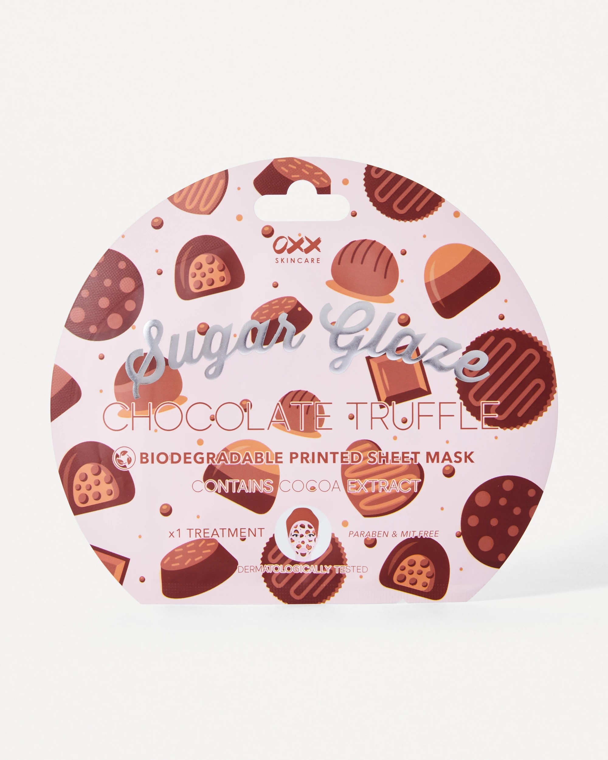 1 OXX Skincare Sugar Glaze Chocolate Truffle Sheet Mask - Cocoa Extract, 1 of 1