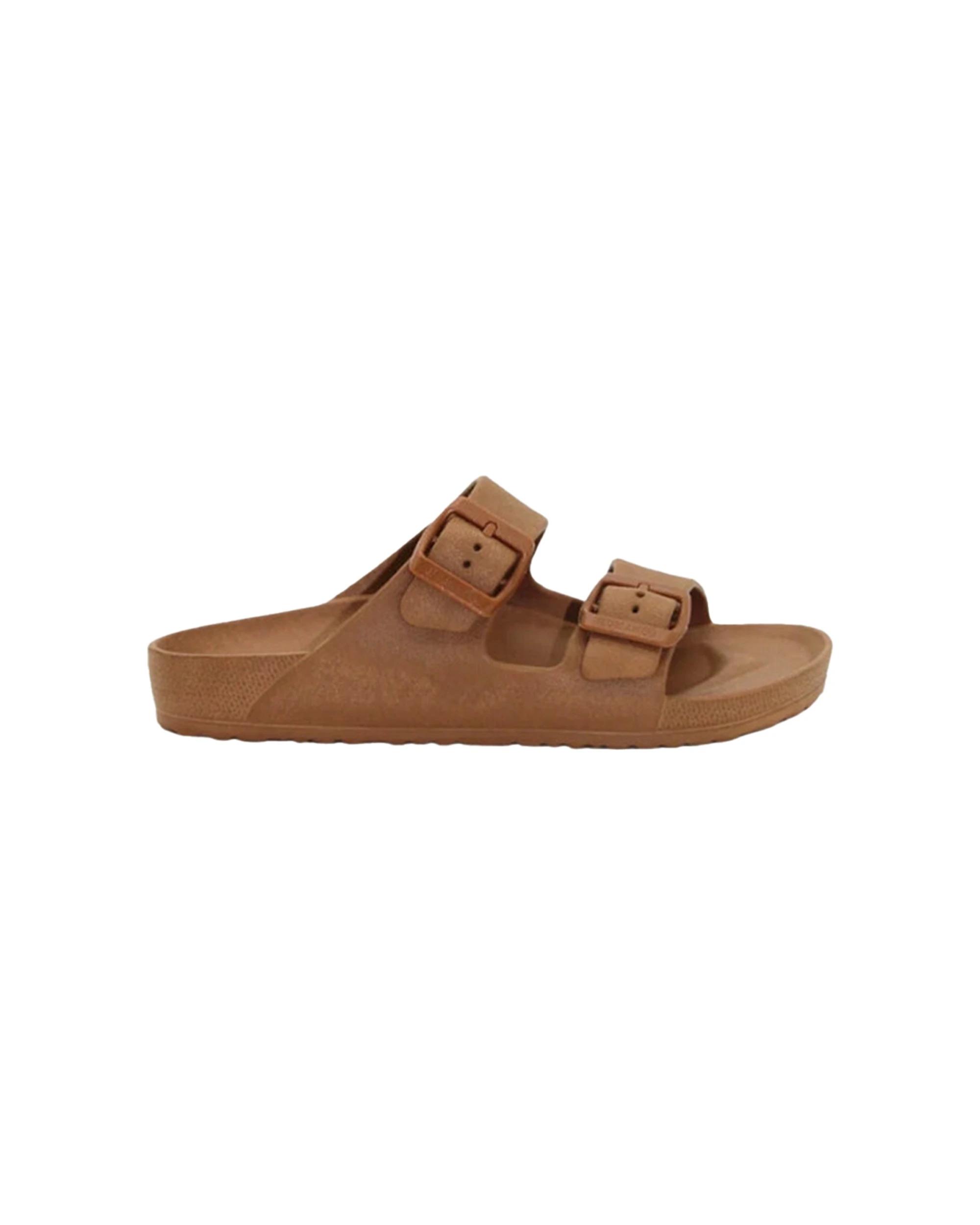 1 Human Shoes Ripe Women's Sandals Double Buckle Super Soft Tan TAN, 1 of 6
