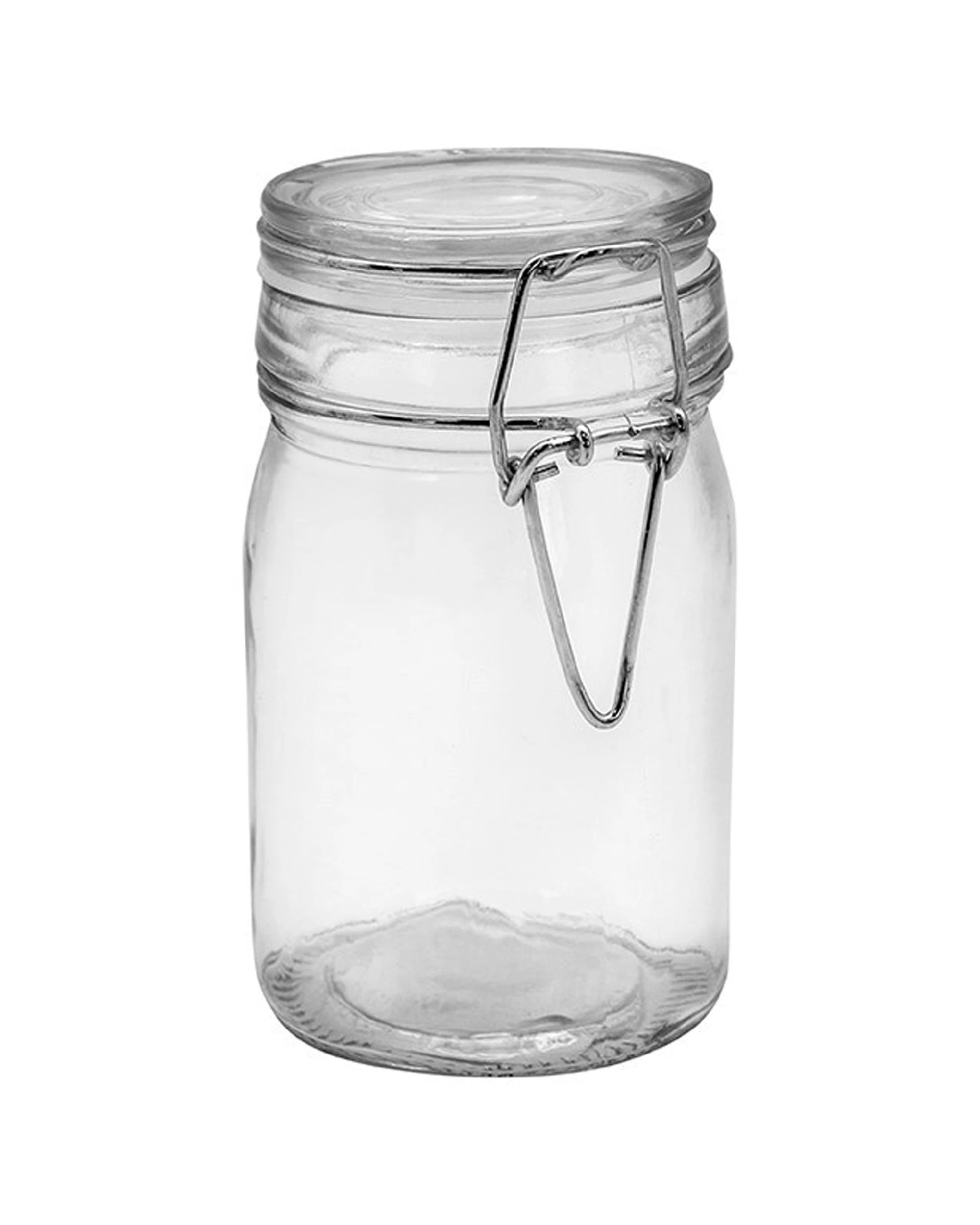 2 Lemon & Lime 6pk Fresco Glass Clip Jar 240ml Ribbed With Twist Lid - Clear, 2 of 2