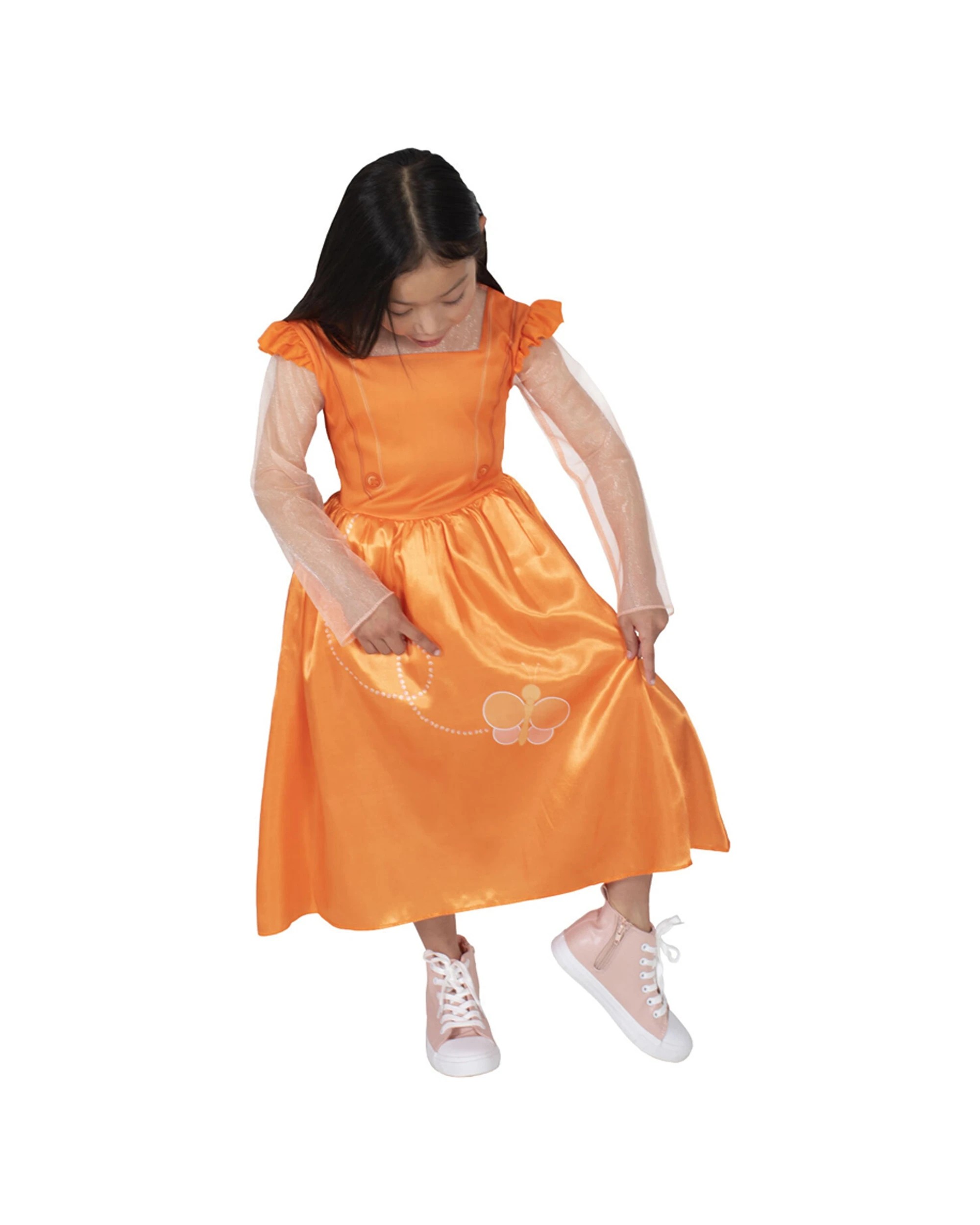 2 Emma Memma Classic Costume Party Dress Up Kids S - Orange, 2 of 4